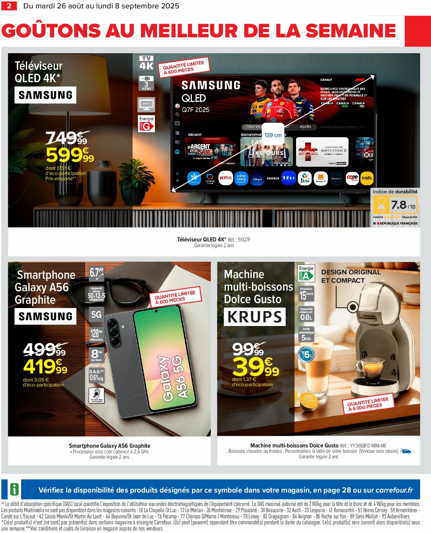 carrefour - Catalogue Carrefour - Électroménager valable du 26/08 au 08/09 - page: 4