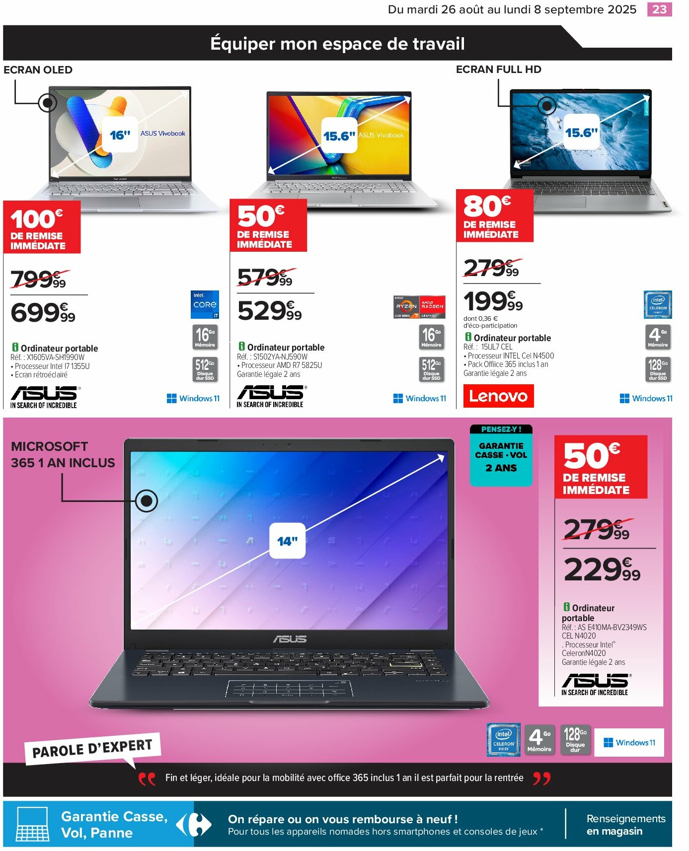 carrefour - Catalogue Carrefour - Électroménager valable du 26/08 au 08/09 - page: 25