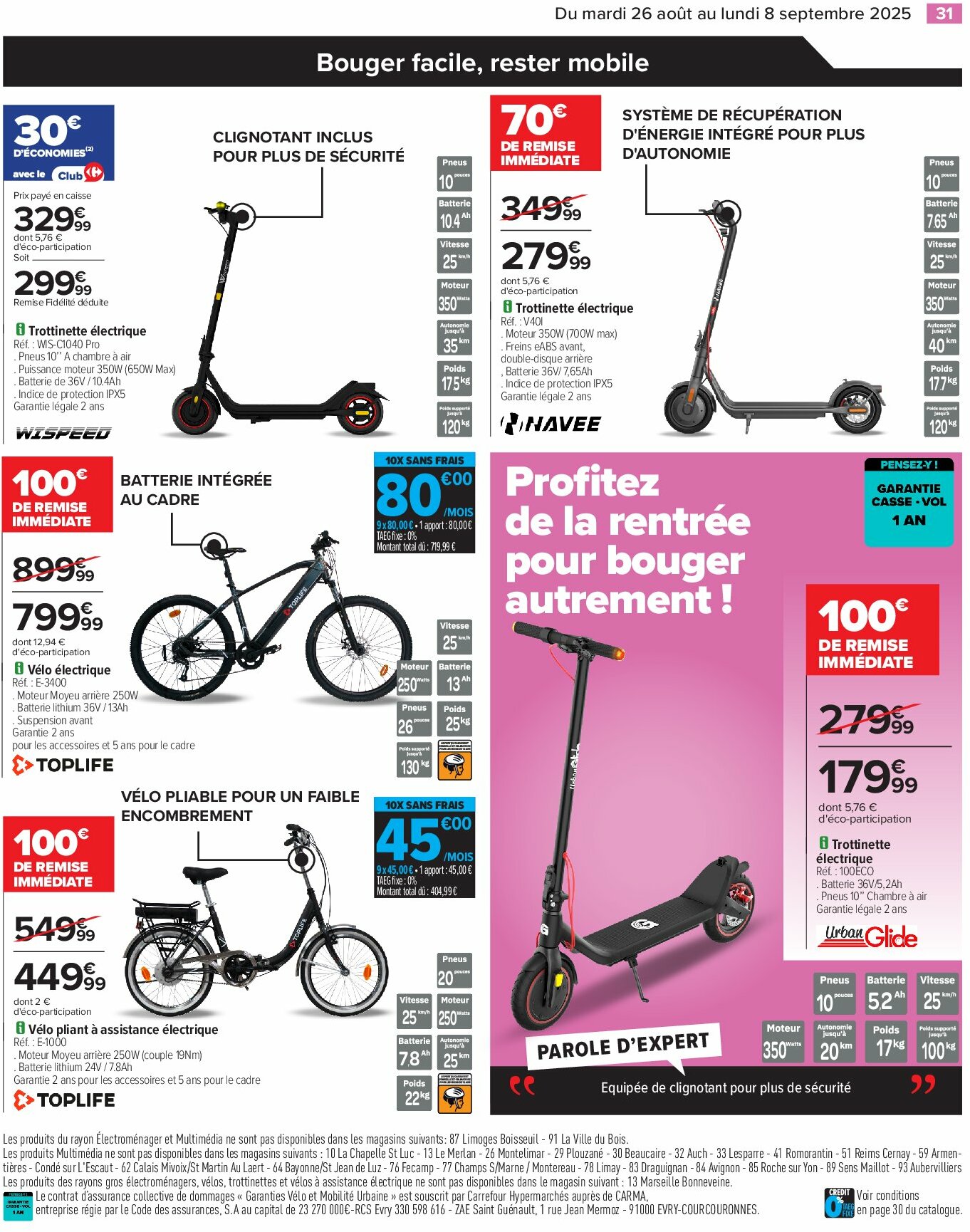 carrefour - Catalogue Carrefour - Électroménager valable du 26/08 au 08/09 - page: 33