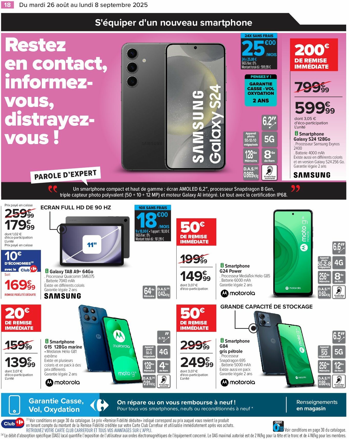carrefour - Catalogue Carrefour - Électroménager valable du 26/08 au 08/09 - page: 20
