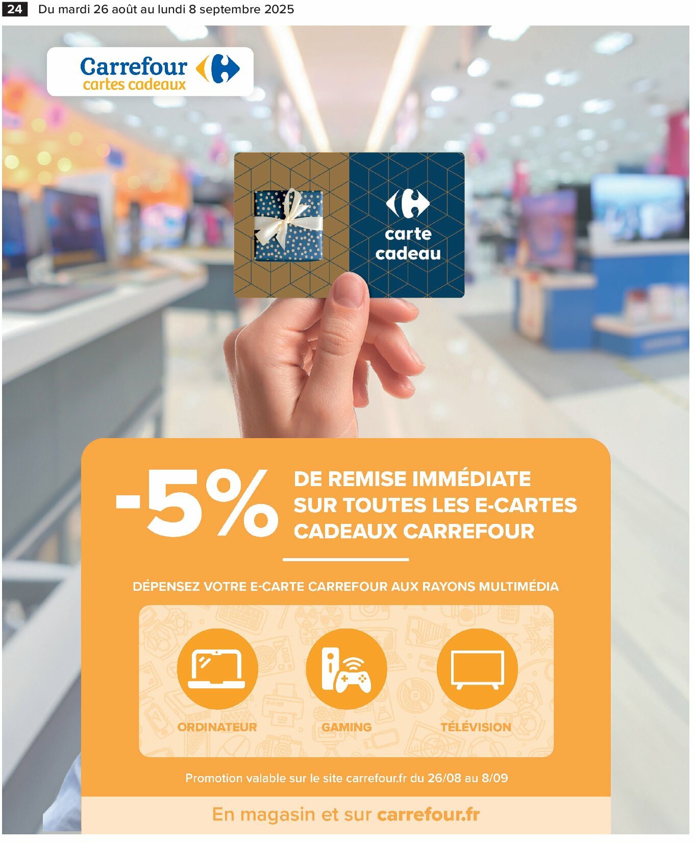 carrefour - Catalogue Carrefour - Électroménager valable du 26/08 au 08/09 - page: 26