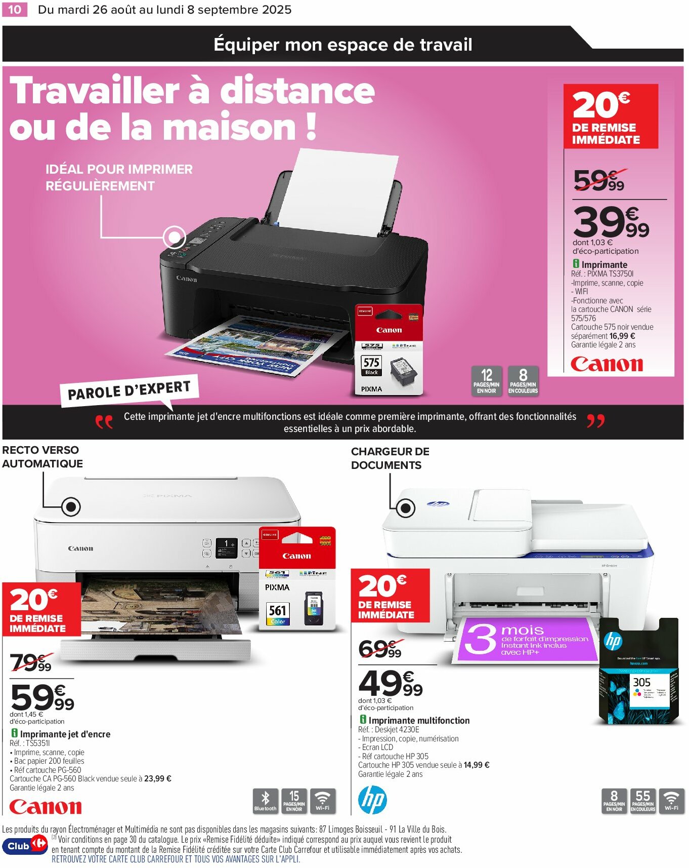 carrefour - Catalogue Carrefour - Électroménager valable du 26/08 au 08/09 - page: 12