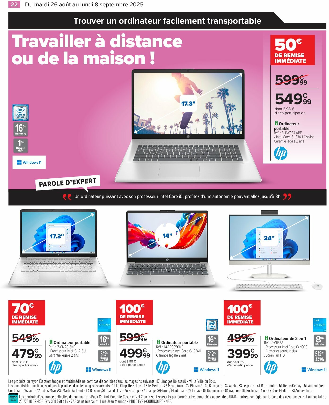 carrefour - Catalogue Carrefour - Électroménager valable du 26/08 au 08/09 - page: 24