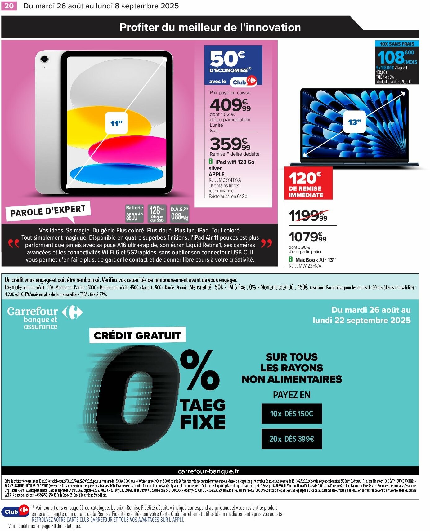 carrefour - Catalogue Carrefour - Électroménager valable du 26/08 au 08/09 - page: 22