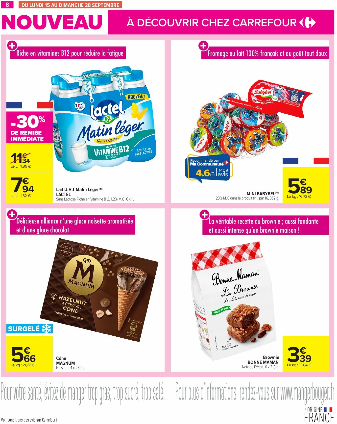 carrefour - Catalogue Carrefour - Les nouveautés de septembre valable du 01/09 au 28/09 - page: 8