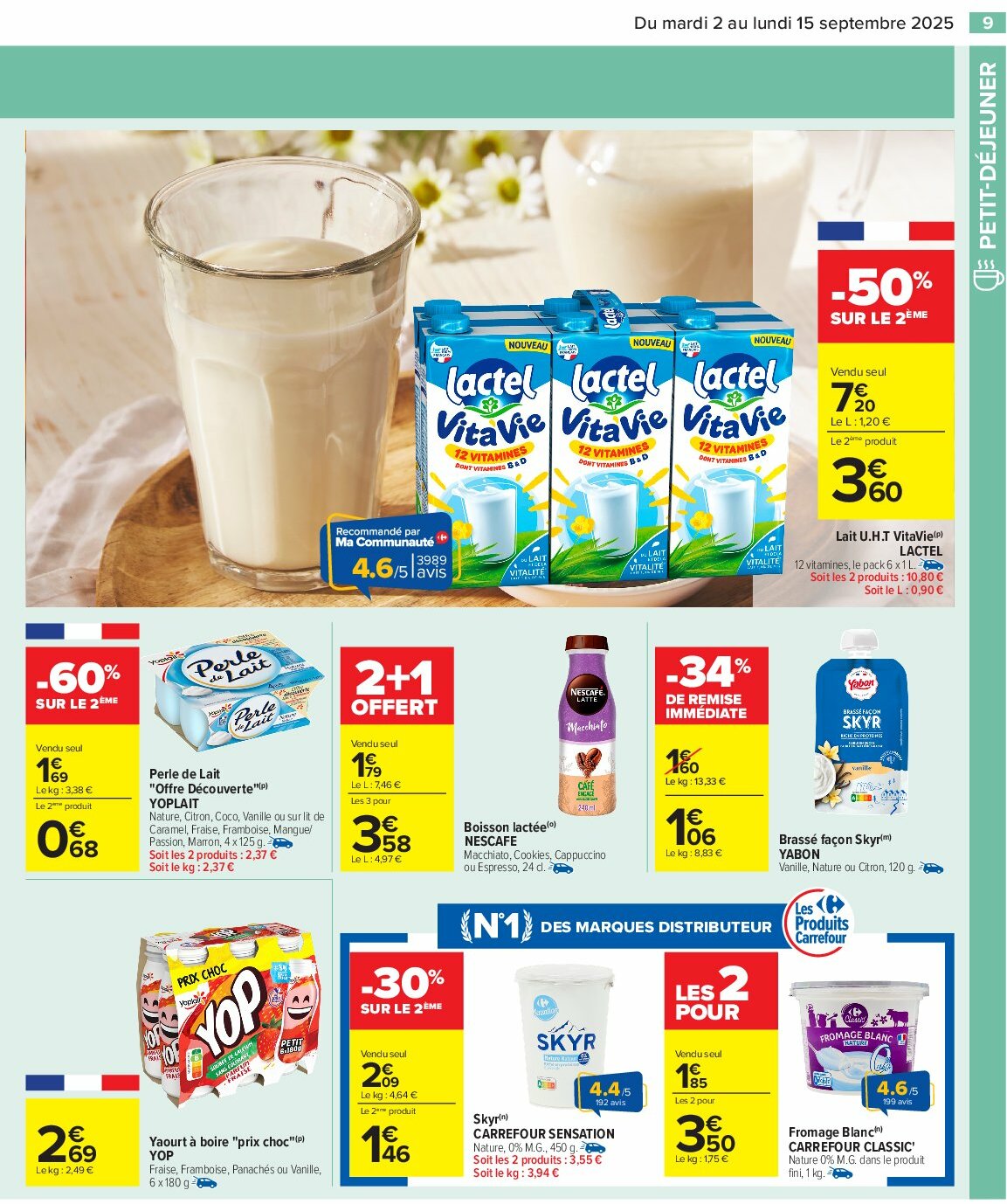 carrefour - Catalogue Carrefour - Petit déjeuner valable du 02/09 au 15/09 - page: 11