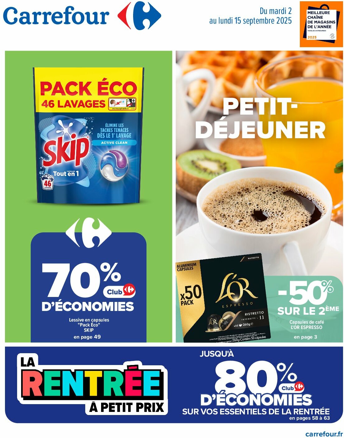 carrefour - Catalogue Carrefour - Petit déjeuner valable du 02/09 au 15/09