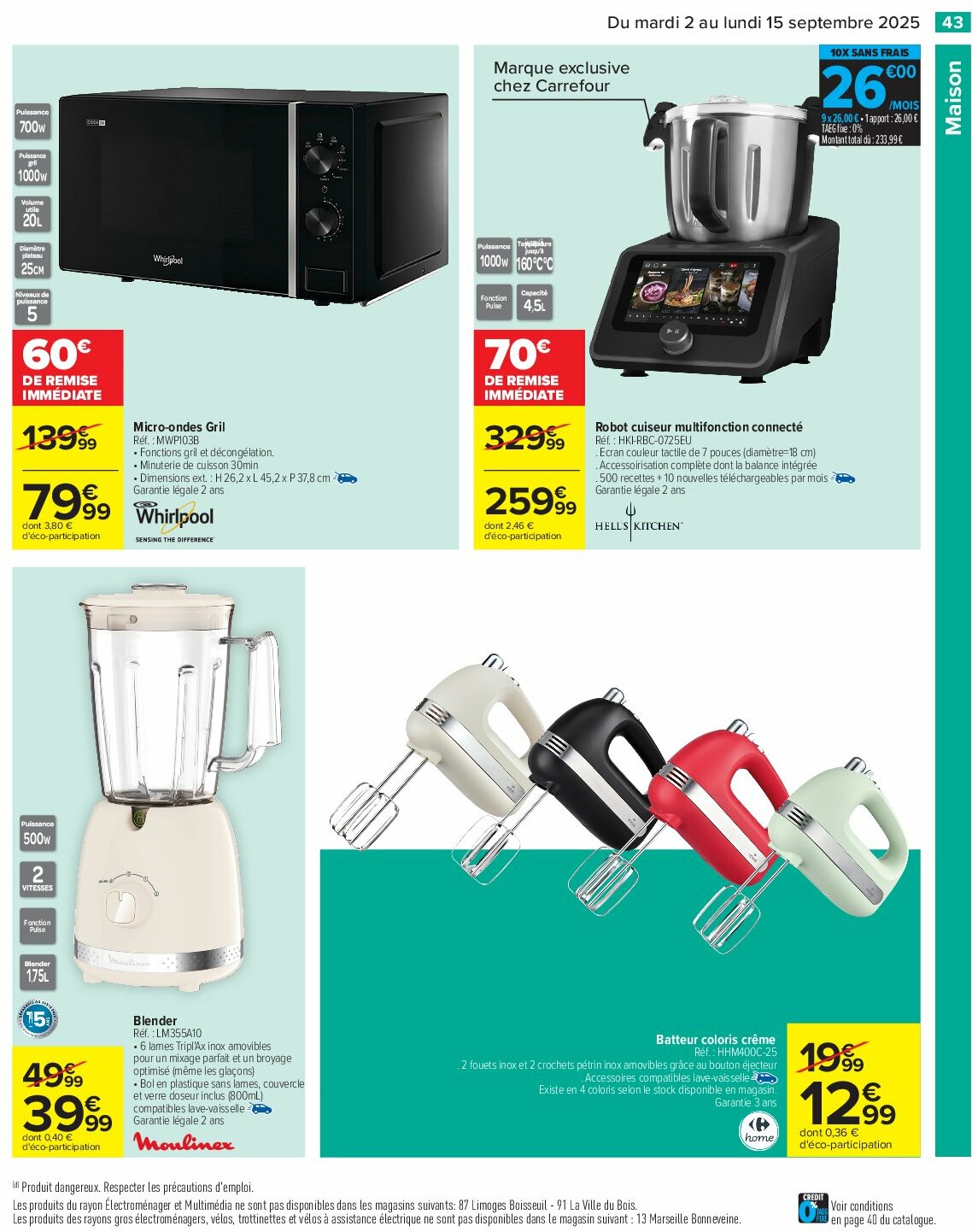 carrefour - Catalogue Carrefour - Petit déjeuner valable du 02/09 au 15/09 - page: 45