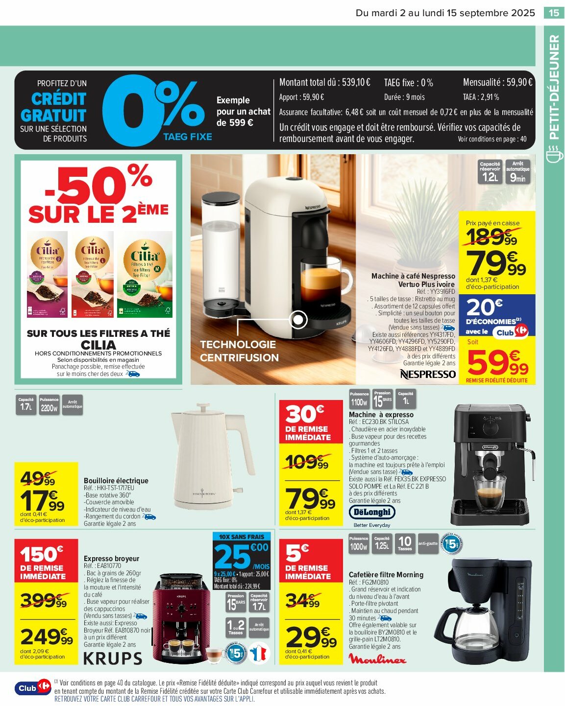 carrefour - Catalogue Carrefour - Petit déjeuner valable du 02/09 au 15/09 - page: 17