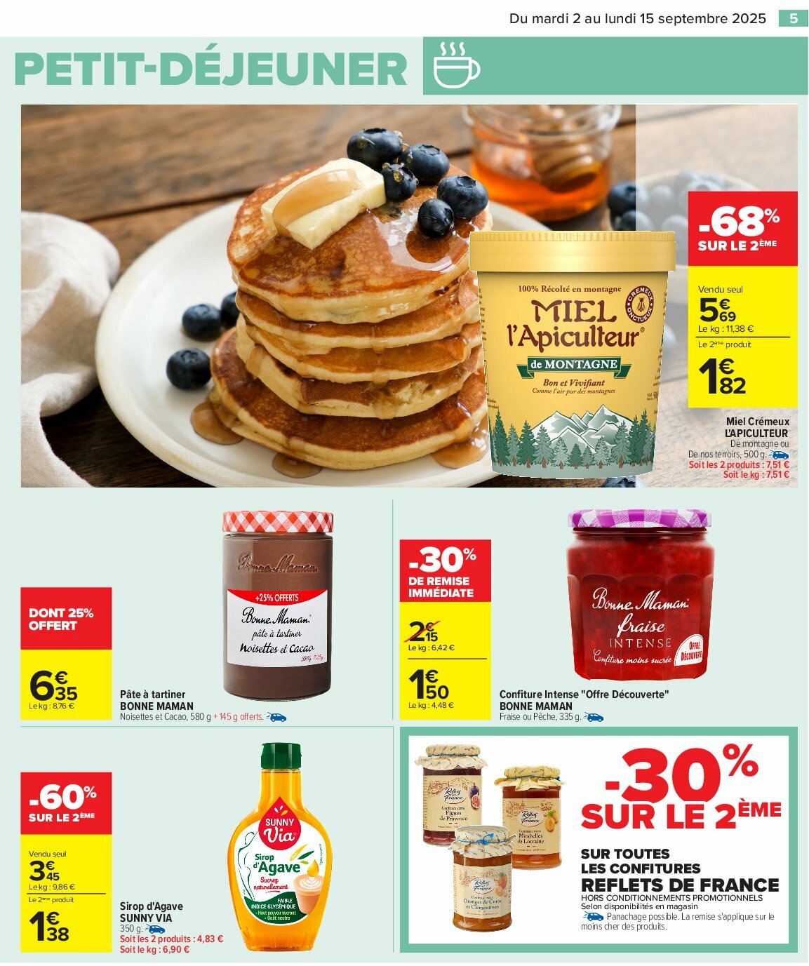 carrefour - Catalogue Carrefour - Petit déjeuner valable du 02/09 au 15/09 - page: 7