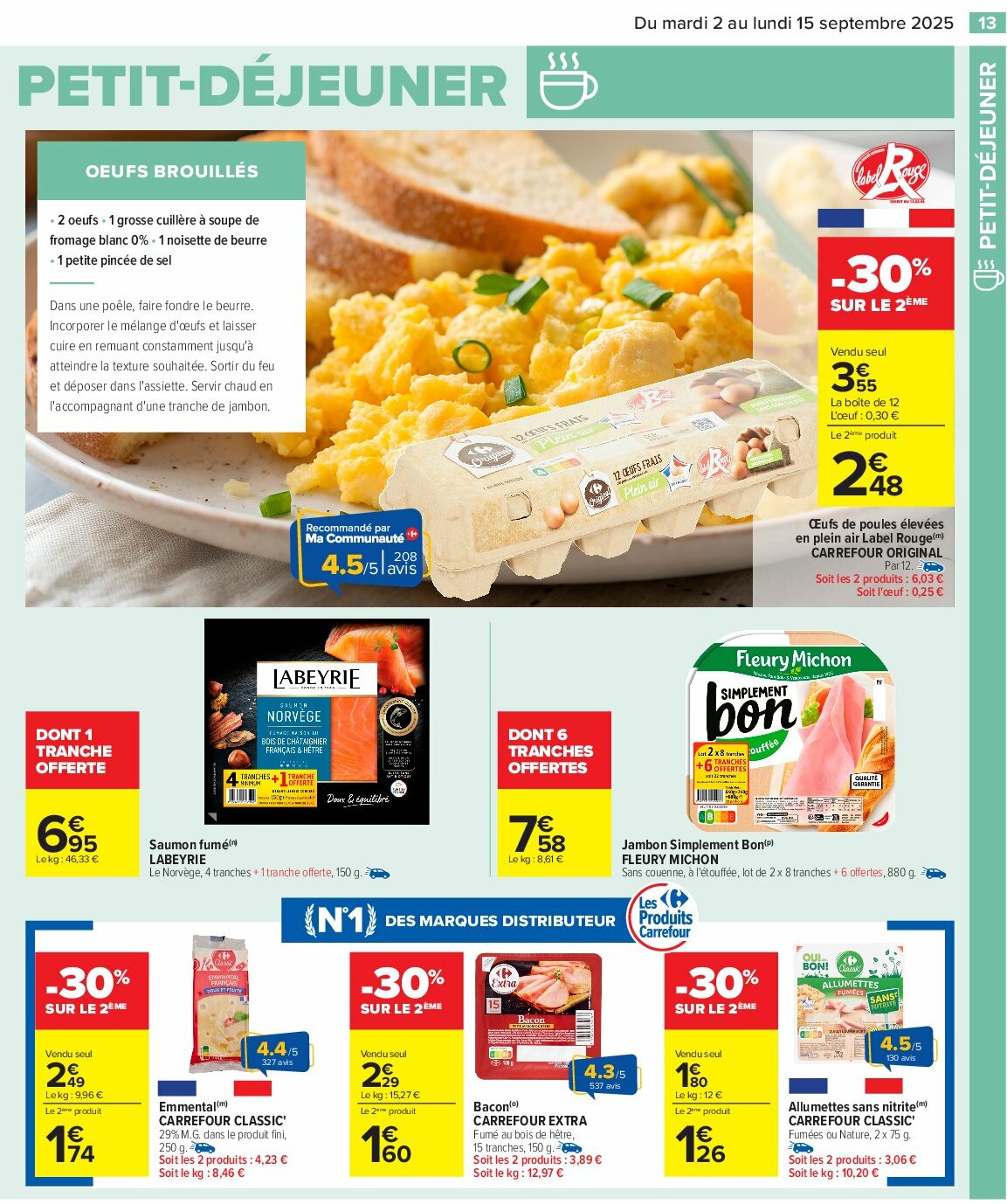 carrefour - Catalogue Carrefour - Petit déjeuner valable du 02/09 au 15/09 - page: 15