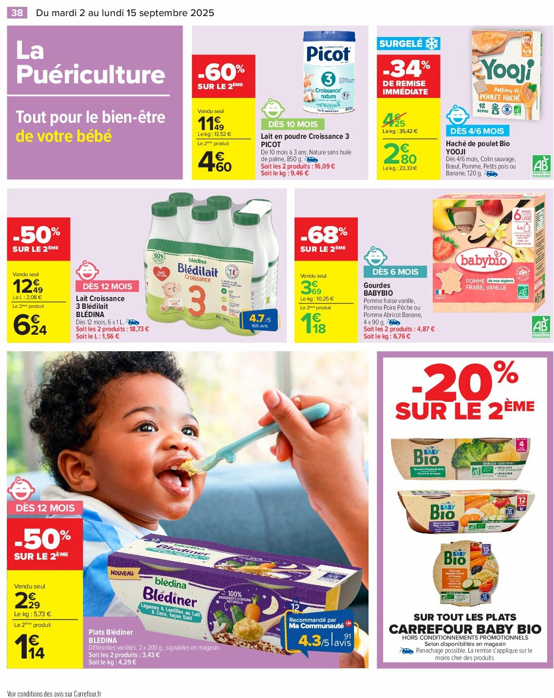 carrefour - Catalogue Carrefour - Petit déjeuner valable du 02/09 au 15/09 - page: 40