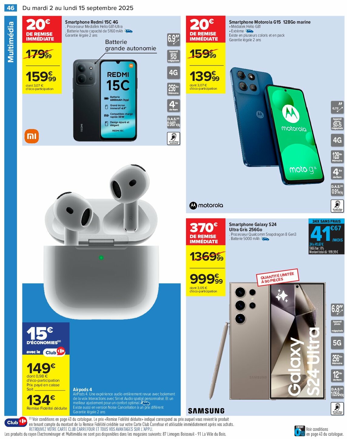 carrefour - Catalogue Carrefour - Petit déjeuner valable du 02/09 au 15/09 - page: 48