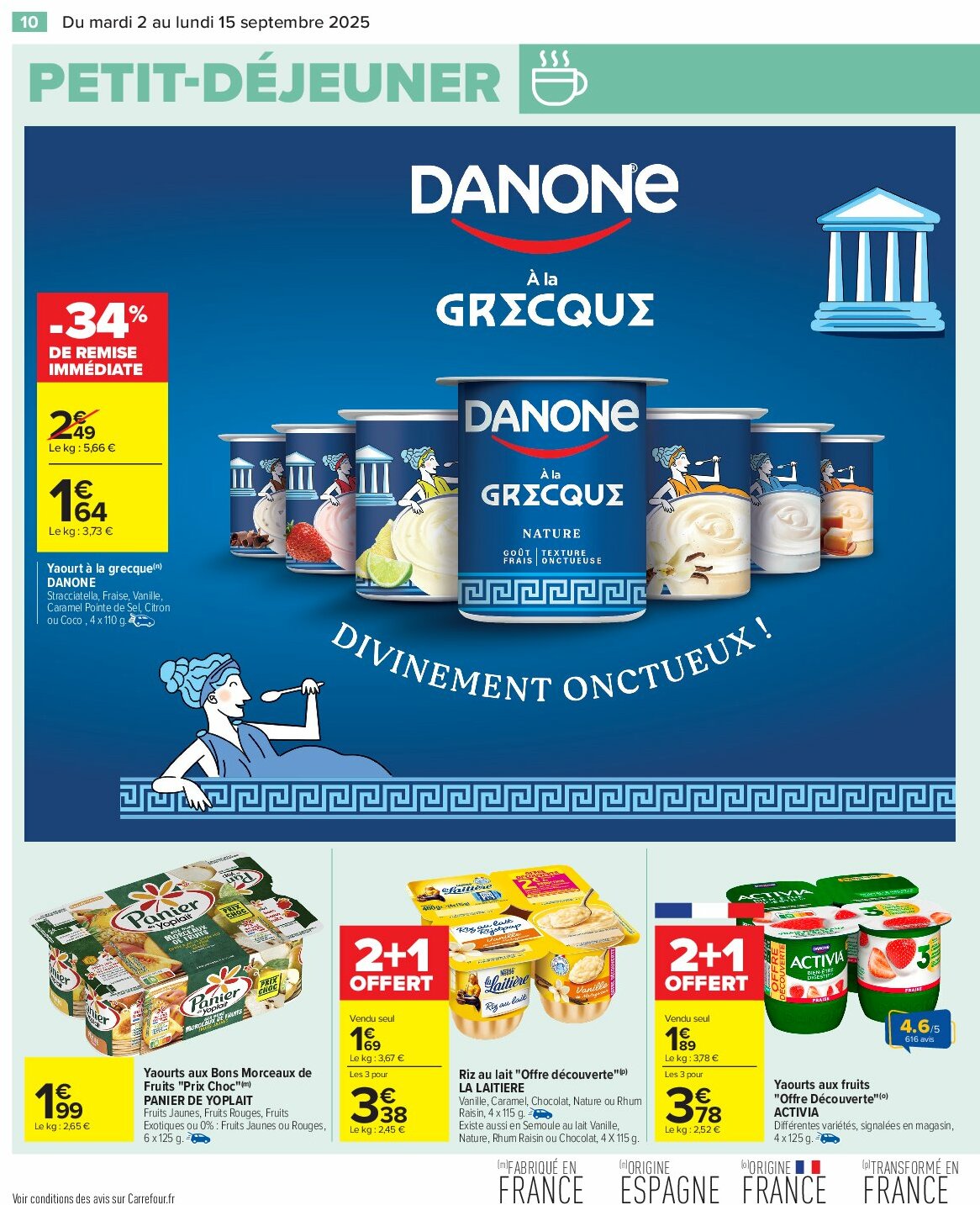 carrefour - Catalogue Carrefour - Petit déjeuner valable du 02/09 au 15/09 - page: 12