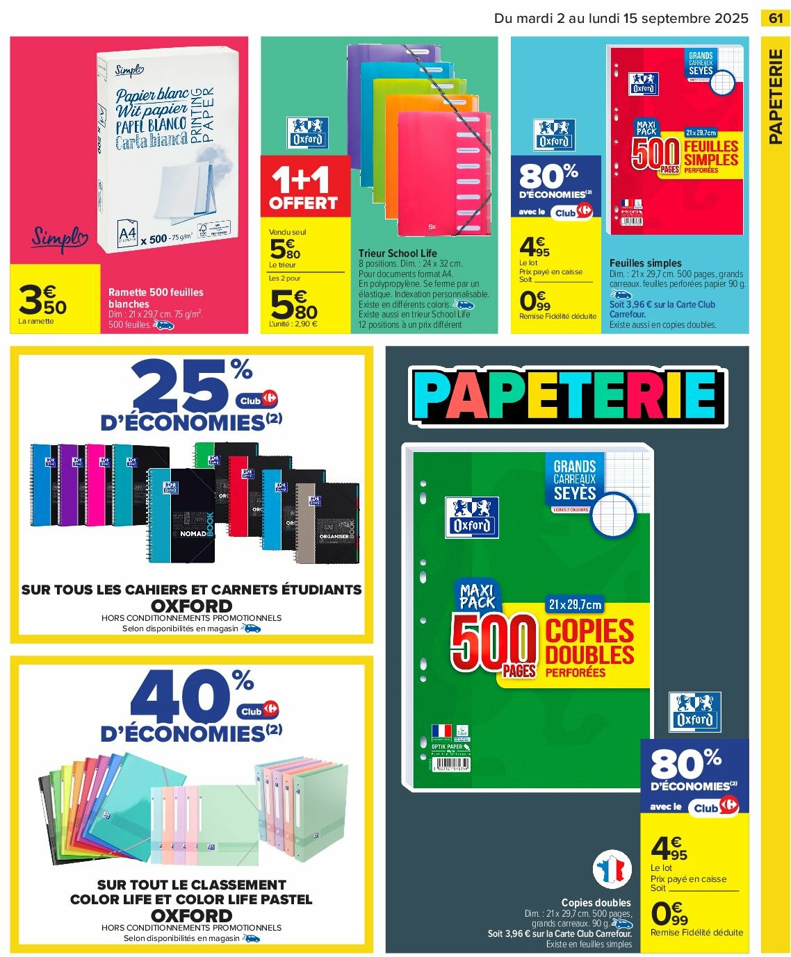 carrefour - Catalogue Carrefour - Petit déjeuner valable du 02/09 au 15/09 - page: 63