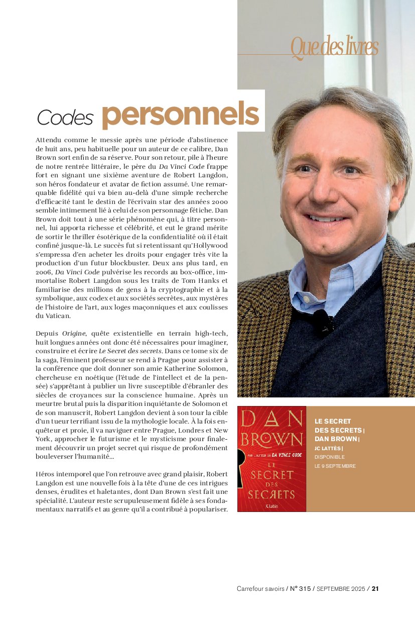 carrefour - Catalogue Carrefour - A chacun sa culture valable du 01/09 au 30/09 - page: 21 carrefour - Catalogue Carrefour - A chacun sa culture valable du 01/09 au 30/09 - page: 21