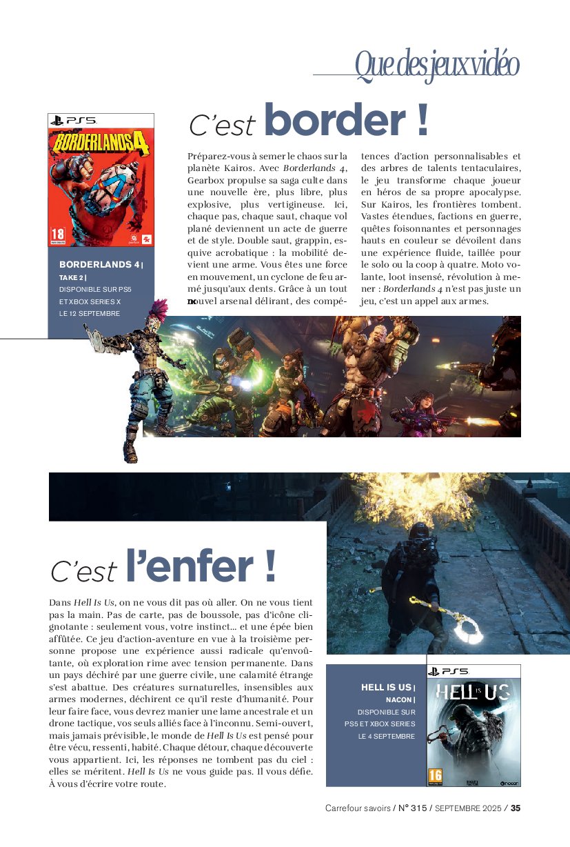 carrefour - Catalogue Carrefour - A chacun sa culture valable du 01/09 au 30/09 - page: 35 carrefour - Catalogue Carrefour - A chacun sa culture valable du 01/09 au 30/09 - page: 35