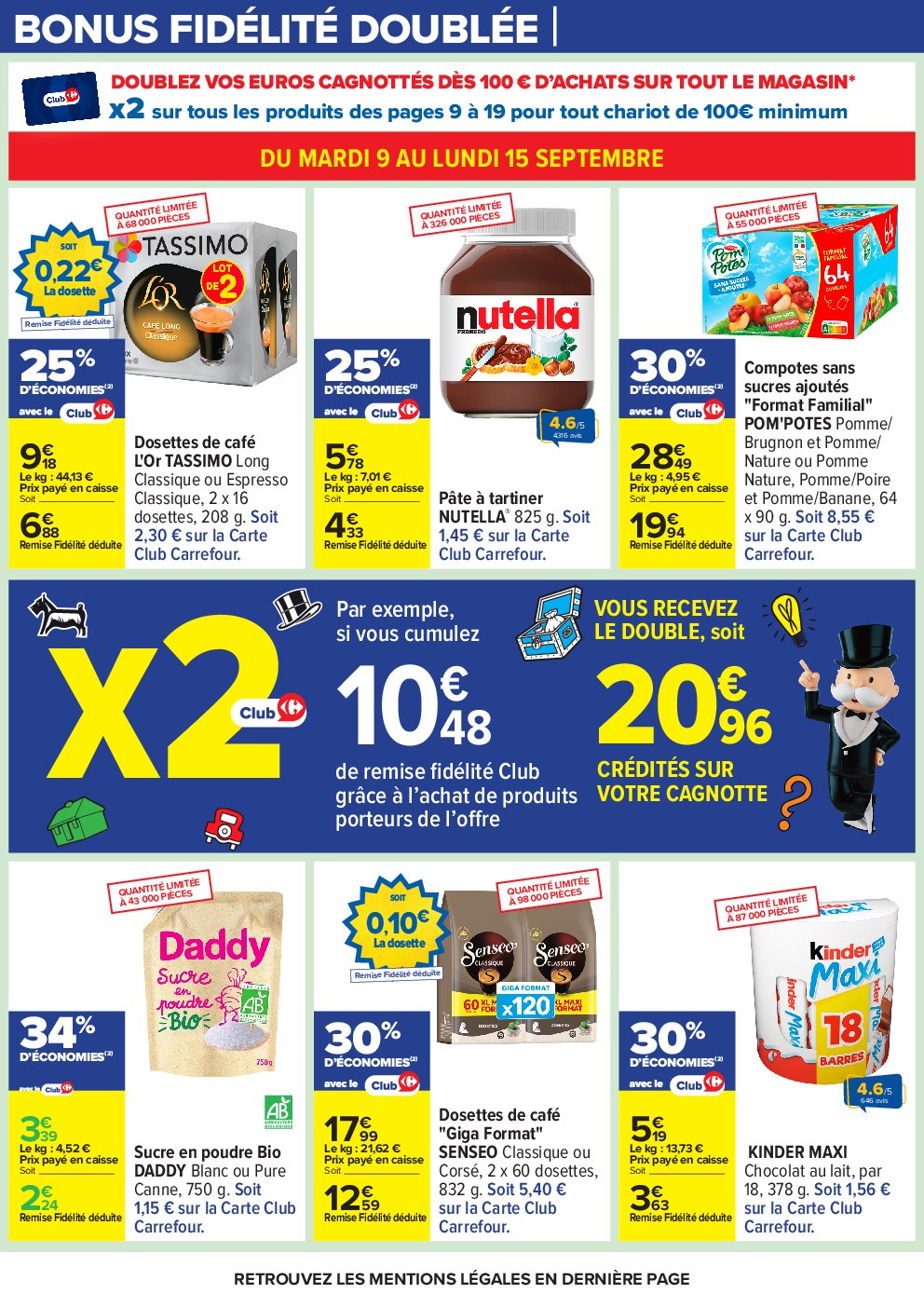 carrefour - Catalogue Carrefour - Le mois Monopoly valable du 09/09 au 22/09 - page: 12 carrefour - Catalogue Carrefour - Le mois Monopoly valable du 09/09 au 22/09 - page: 12