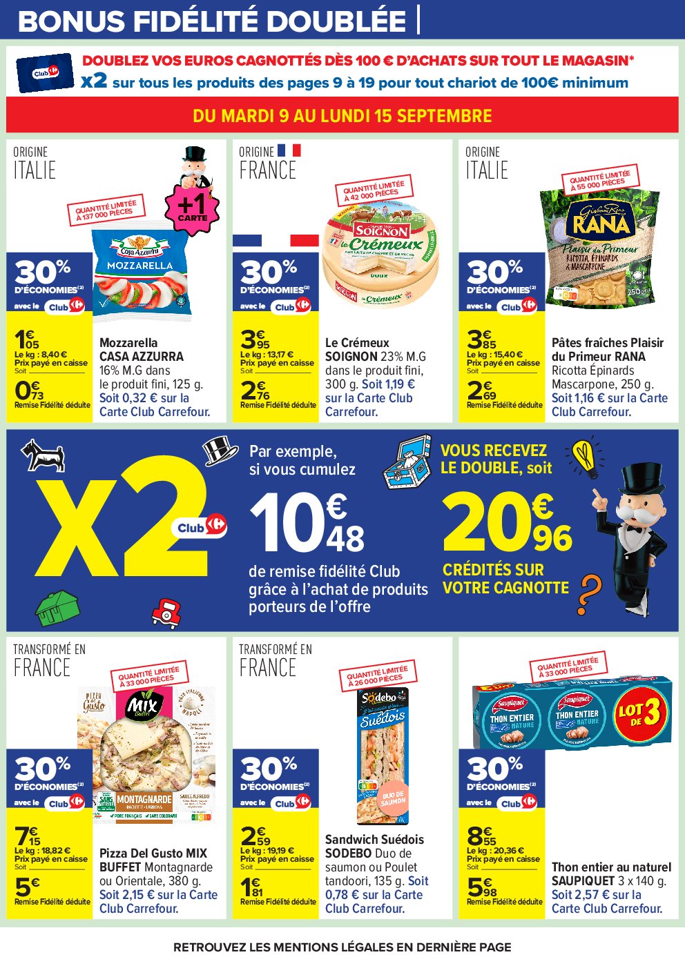 carrefour - Catalogue Carrefour - Le mois Monopoly valable du 09/09 au 22/09 - page: 10 carrefour - Catalogue Carrefour - Le mois Monopoly valable du 09/09 au 22/09 - page: 10