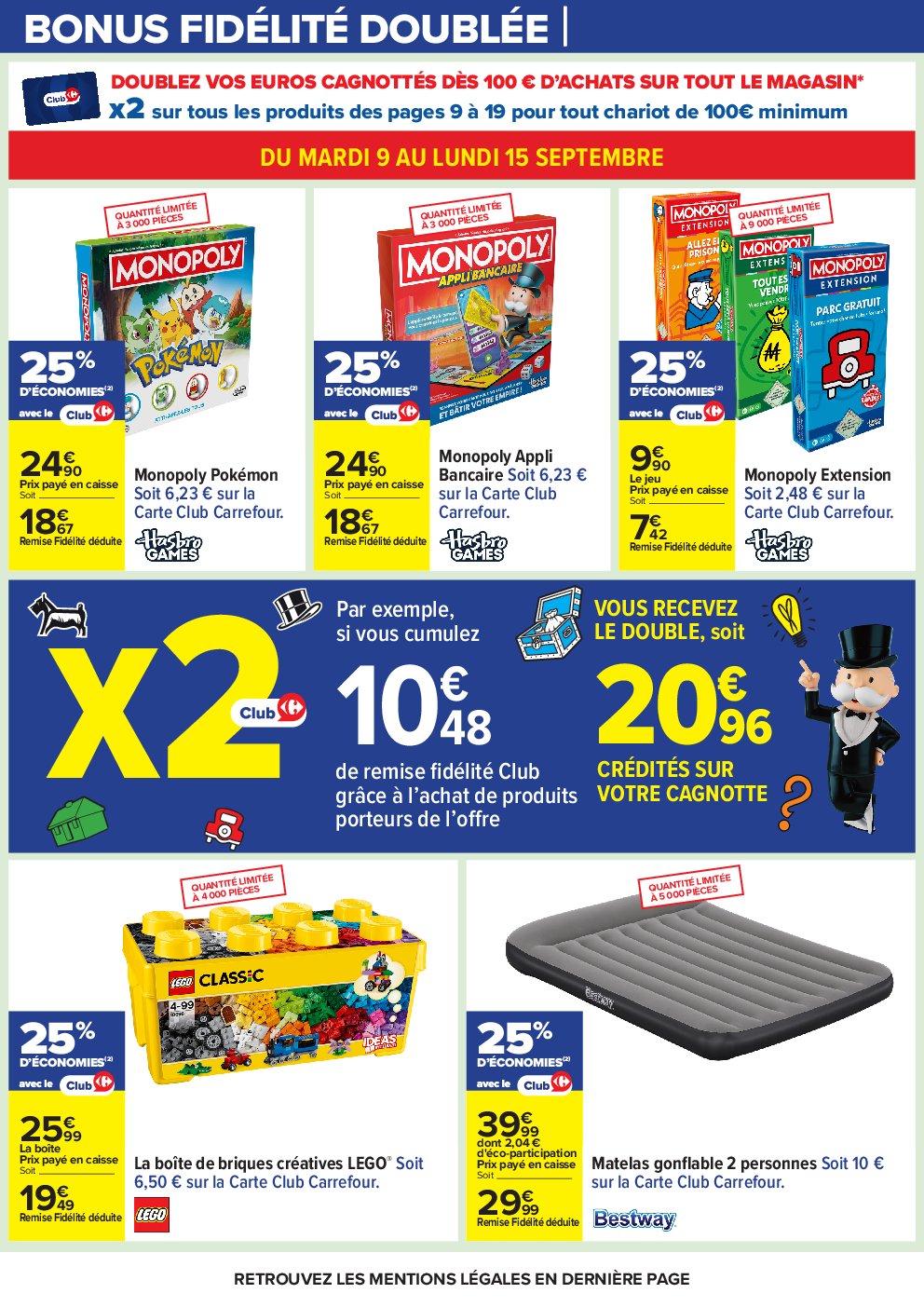 carrefour - Catalogue Carrefour - Le mois Monopoly valable du 09/09 au 22/09 - page: 8 carrefour - Catalogue Carrefour - Le mois Monopoly valable du 09/09 au 22/09 - page: 8