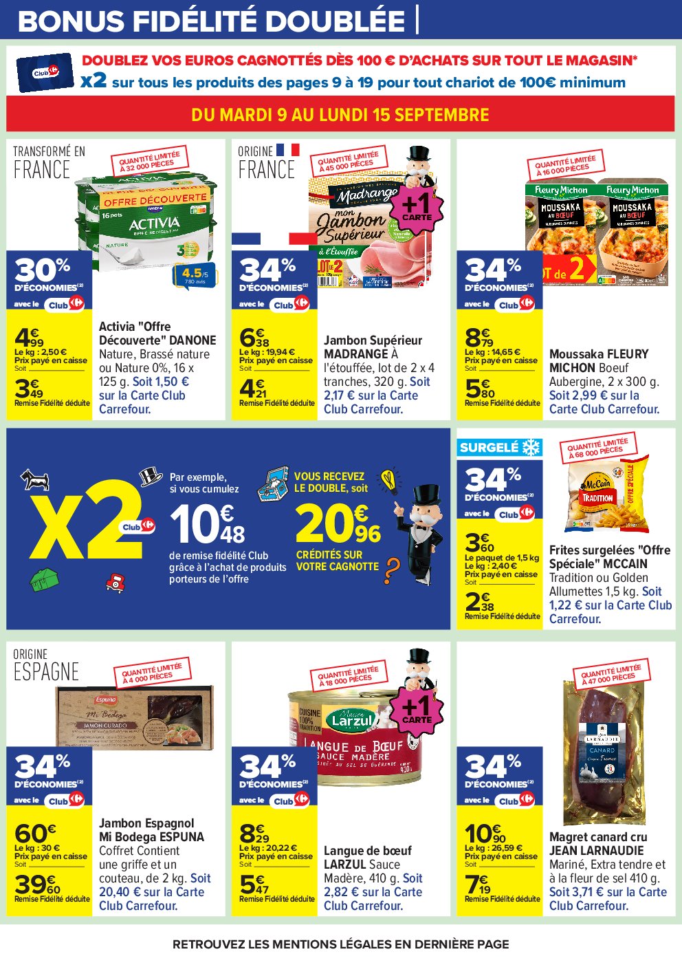 carrefour - Catalogue Carrefour - Le mois Monopoly valable du 09/09 au 22/09 - page: 9 carrefour - Catalogue Carrefour - Le mois Monopoly valable du 09/09 au 22/09 - page: 9