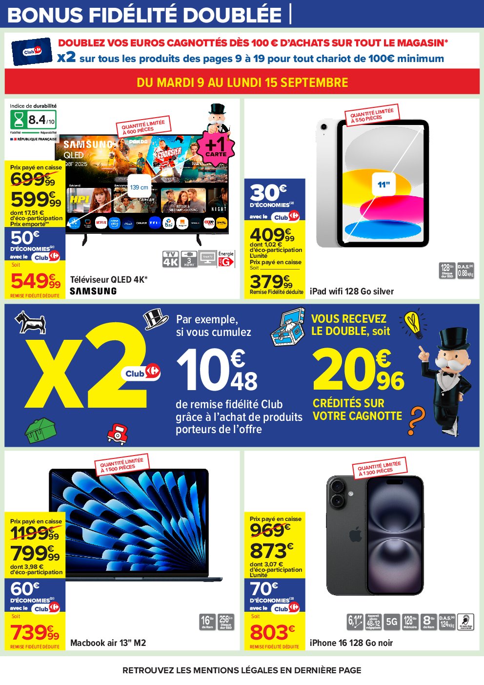 carrefour - Catalogue Carrefour - Le mois Monopoly valable du 09/09 au 22/09 - page: 7 carrefour - Catalogue Carrefour - Le mois Monopoly valable du 09/09 au 22/09 - page: 7