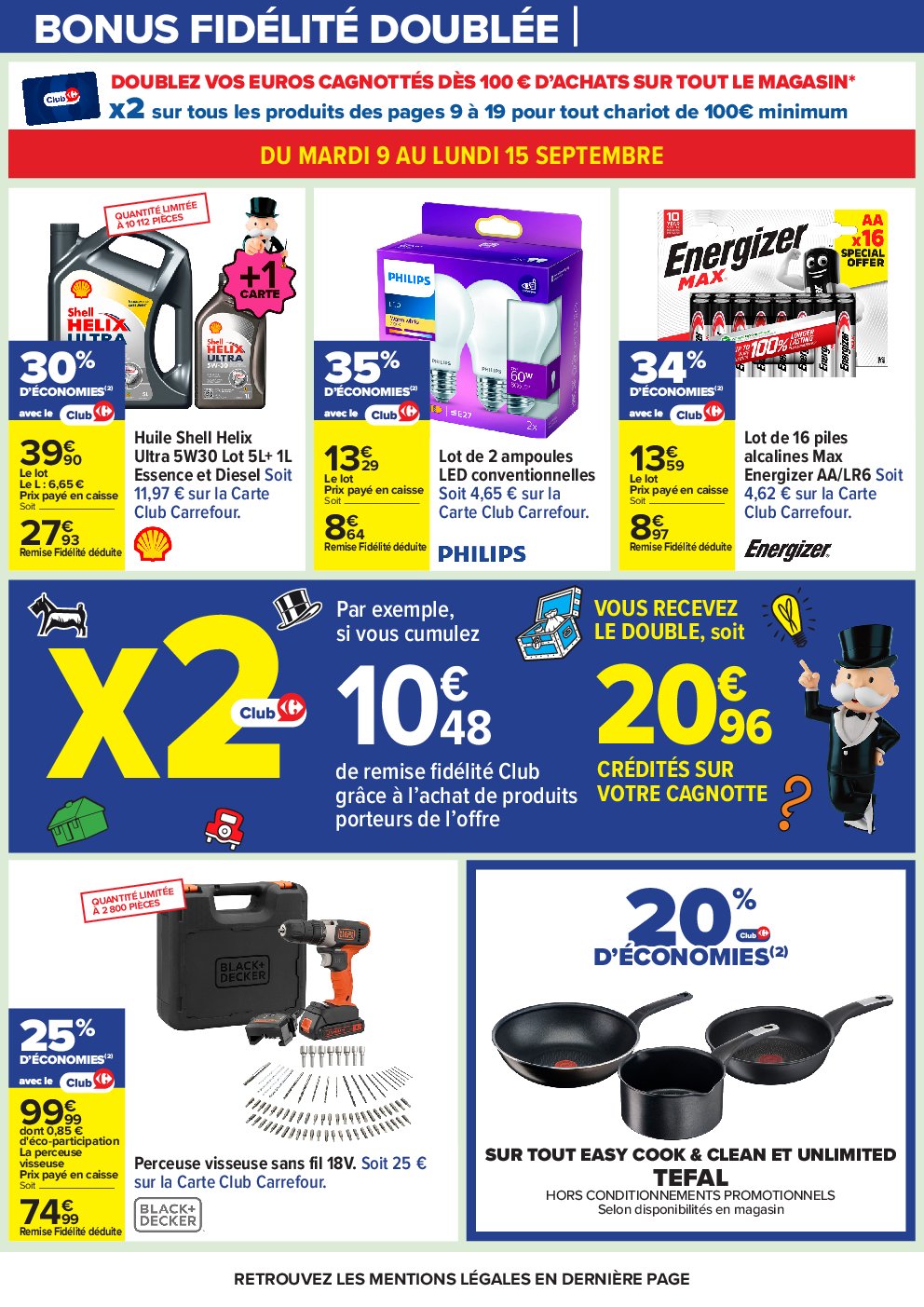 carrefour - Catalogue Carrefour - Le mois Monopoly valable du 09/09 au 22/09 - page: 6 carrefour - Catalogue Carrefour - Le mois Monopoly valable du 09/09 au 22/09 - page: 6