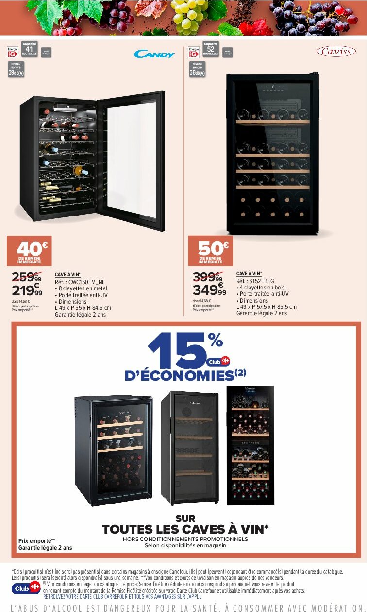 carrefour - Catalogue Carrefour - Foire aux vins D'Automne valable du 23/09 au 06/10 - page: 61 carrefour - Catalogue Carrefour - Foire aux vins D'Automne valable du 23/09 au 06/10 - page: 61