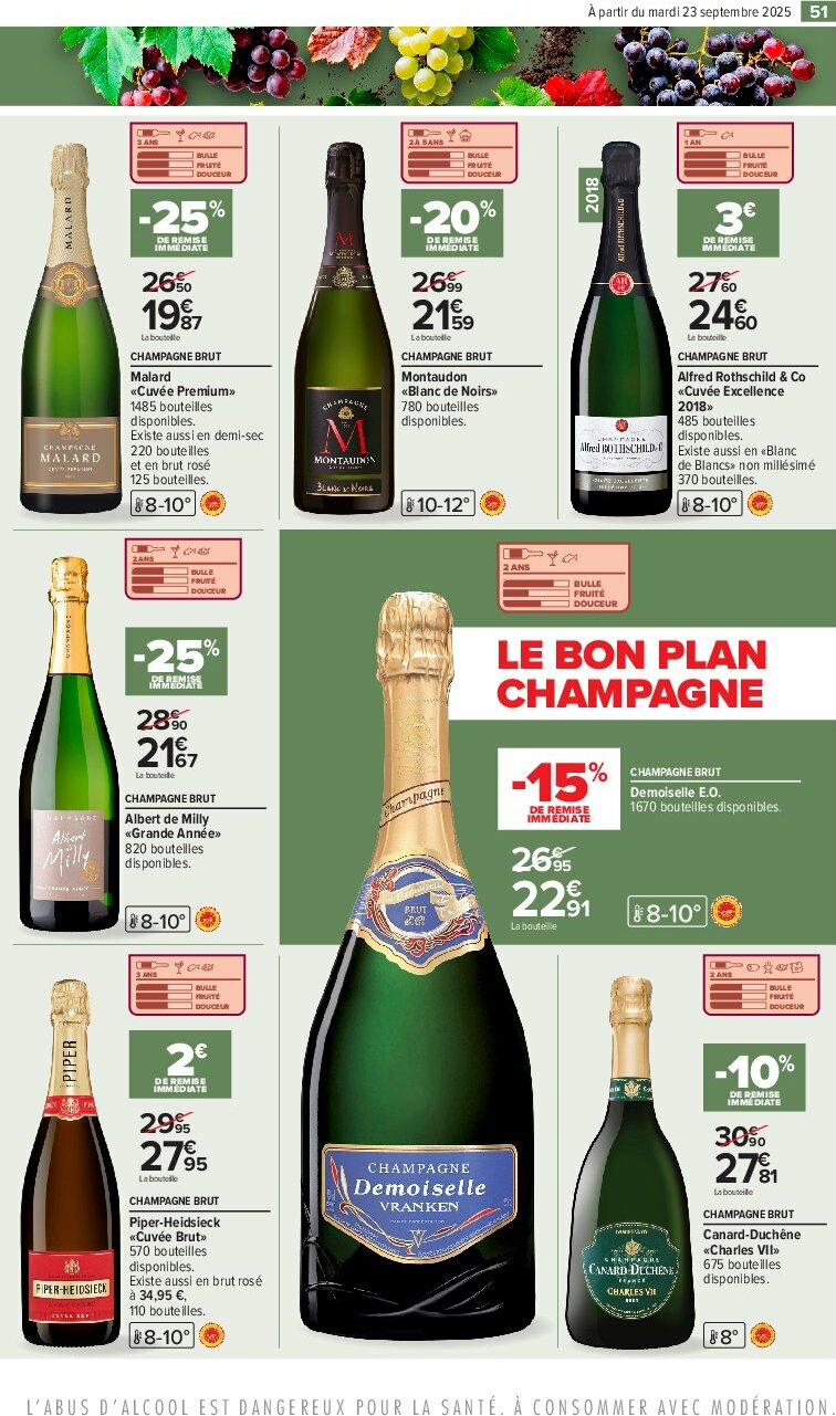 carrefour - Catalogue Carrefour - Foire aux vins D'Automne valable du 23/09 au 06/10 - page: 55 carrefour - Catalogue Carrefour - Foire aux vins D'Automne valable du 23/09 au 06/10 - page: 55