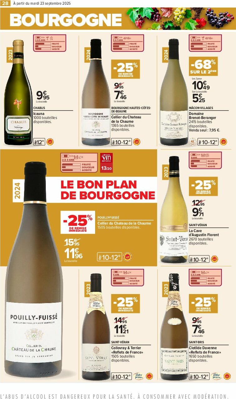 carrefour - Catalogue Carrefour - Foire aux vins D'Automne valable du 23/09 au 06/10 - page: 32 carrefour - Catalogue Carrefour - Foire aux vins D'Automne valable du 23/09 au 06/10 - page: 32