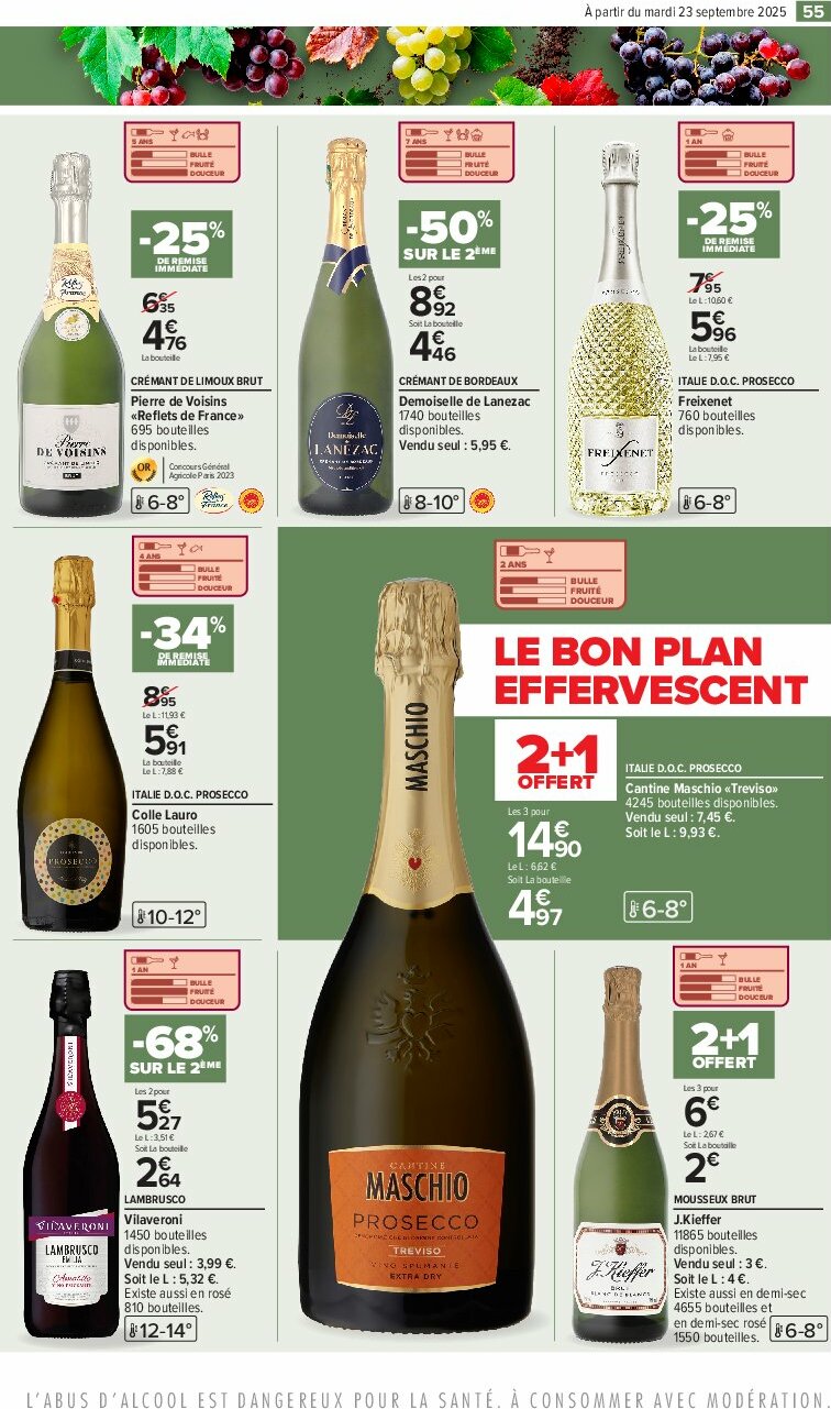 carrefour - Catalogue Carrefour - Foire aux vins D'Automne valable du 23/09 au 06/10 - page: 59 carrefour - Catalogue Carrefour - Foire aux vins D'Automne valable du 23/09 au 06/10 - page: 59