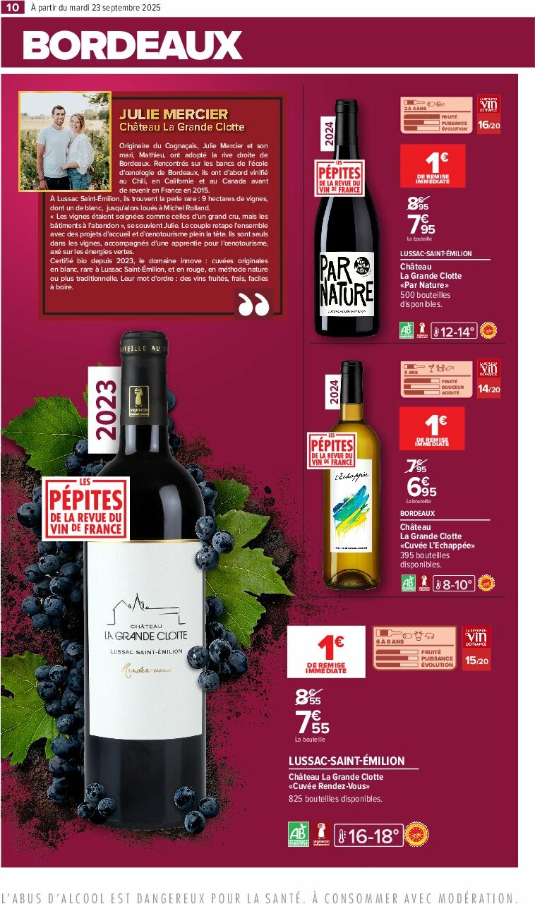 carrefour - Catalogue Carrefour - Foire aux vins D'Automne valable du 23/09 au 06/10 - page: 14 carrefour - Catalogue Carrefour - Foire aux vins D'Automne valable du 23/09 au 06/10 - page: 14