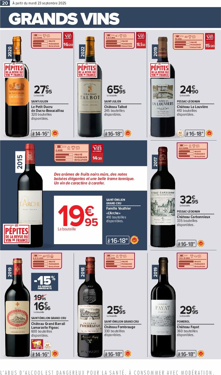 carrefour - Catalogue Carrefour - Foire aux vins D'Automne valable du 23/09 au 06/10 - page: 24 carrefour - Catalogue Carrefour - Foire aux vins D'Automne valable du 23/09 au 06/10 - page: 24