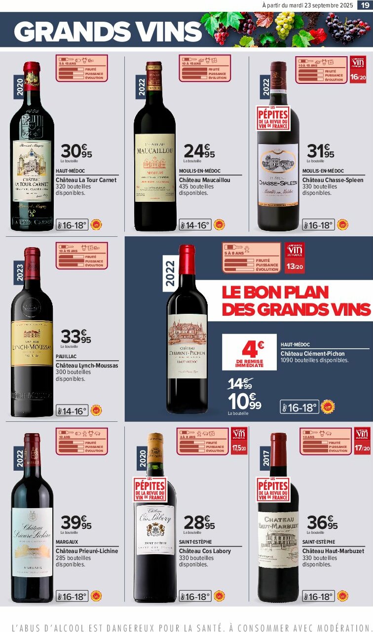 carrefour - Catalogue Carrefour - Foire aux vins D'Automne valable du 23/09 au 06/10 - page: 23 carrefour - Catalogue Carrefour - Foire aux vins D'Automne valable du 23/09 au 06/10 - page: 23