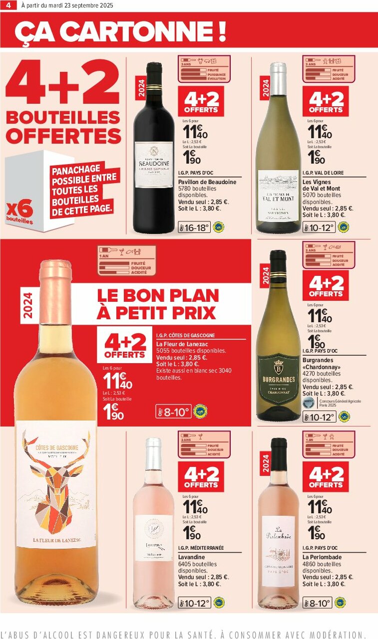 carrefour - Catalogue Carrefour - Foire aux vins D'Automne valable du 23/09 au 06/10 - page: 8 carrefour - Catalogue Carrefour - Foire aux vins D'Automne valable du 23/09 au 06/10 - page: 8