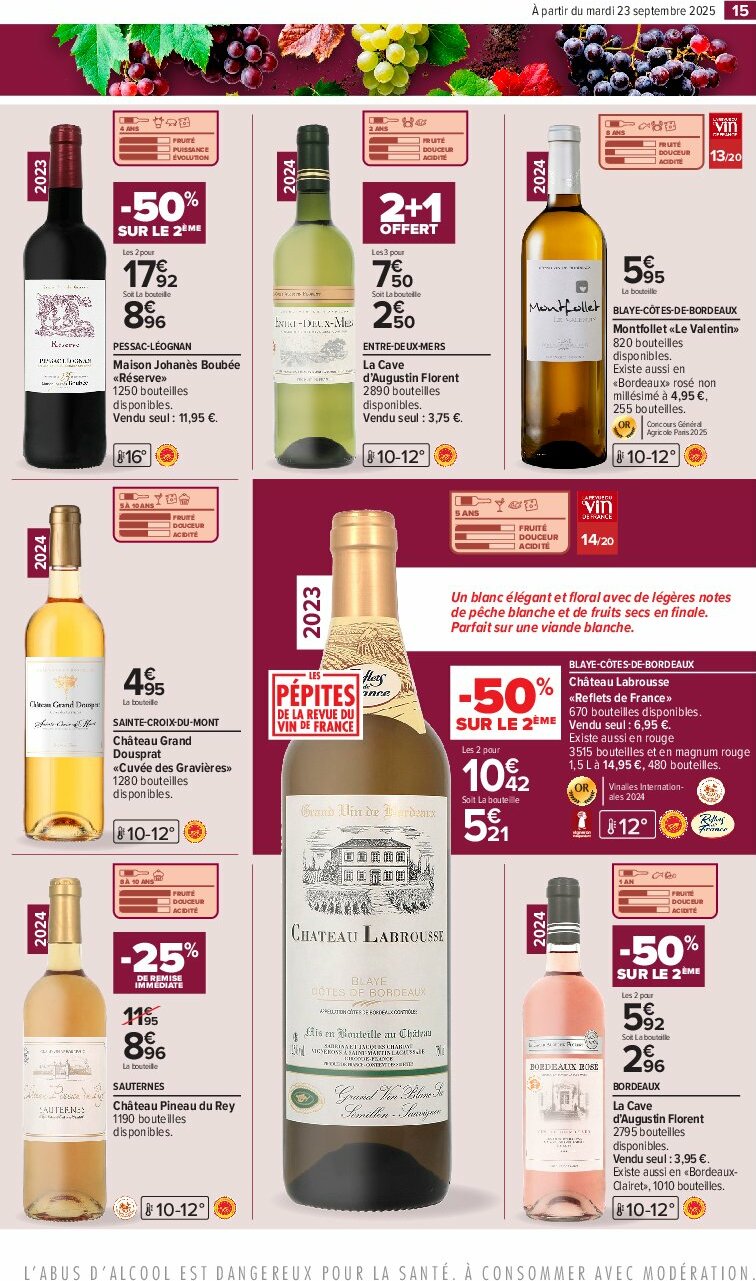 carrefour - Catalogue Carrefour - Foire aux vins D'Automne valable du 23/09 au 06/10 - page: 19 carrefour - Catalogue Carrefour - Foire aux vins D'Automne valable du 23/09 au 06/10 - page: 19