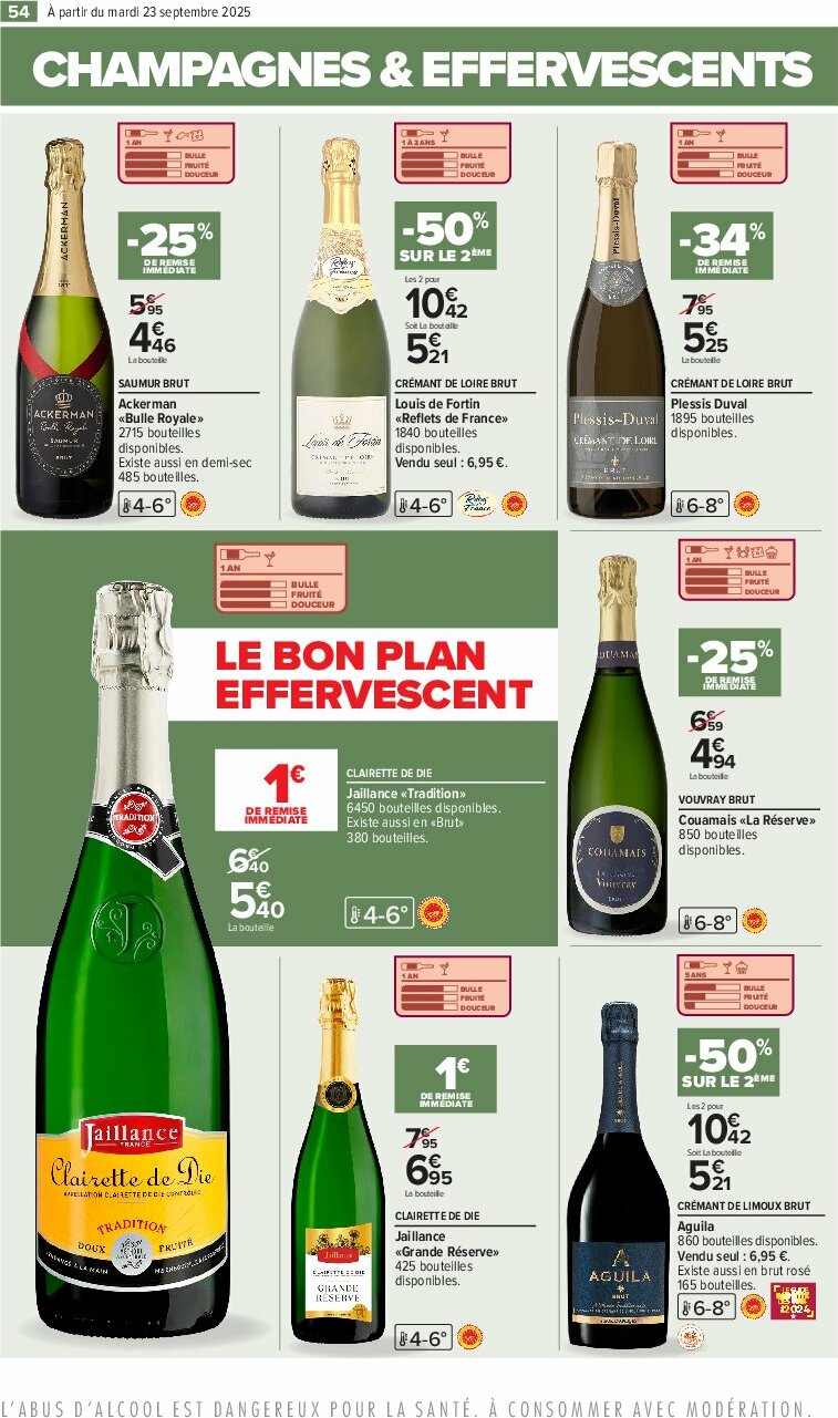 carrefour - Catalogue Carrefour - Foire aux vins D'Automne valable du 23/09 au 06/10 - page: 58 carrefour - Catalogue Carrefour - Foire aux vins D'Automne valable du 23/09 au 06/10 - page: 58