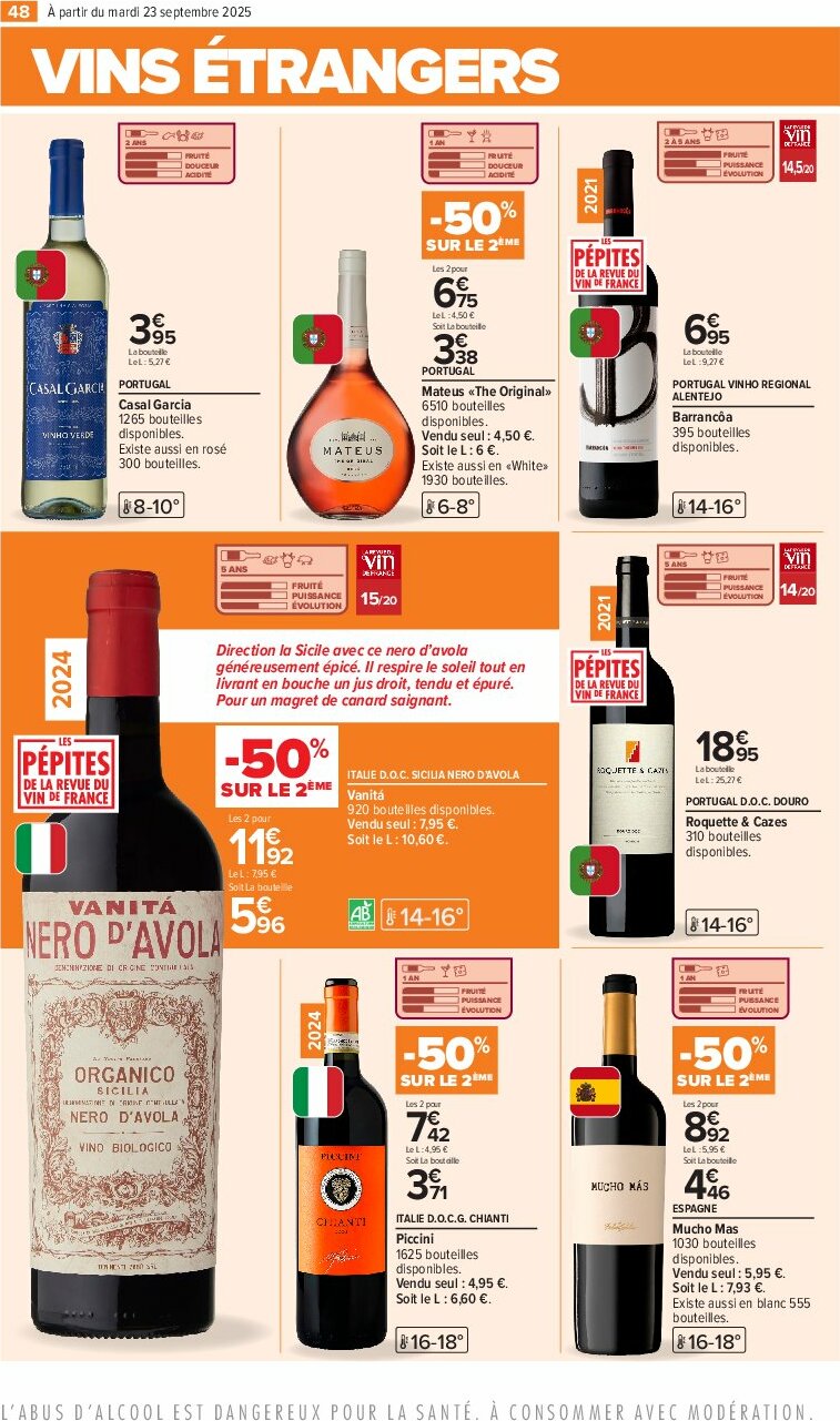 carrefour - Catalogue Carrefour - Foire aux vins D'Automne valable du 23/09 au 06/10 - page: 52 carrefour - Catalogue Carrefour - Foire aux vins D'Automne valable du 23/09 au 06/10 - page: 52