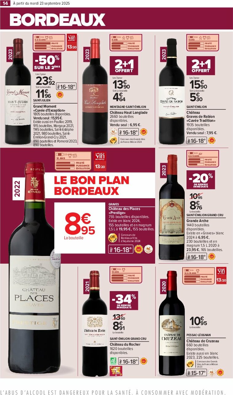 carrefour - Catalogue Carrefour - Foire aux vins D'Automne valable du 23/09 au 06/10 - page: 18 carrefour - Catalogue Carrefour - Foire aux vins D'Automne valable du 23/09 au 06/10 - page: 18