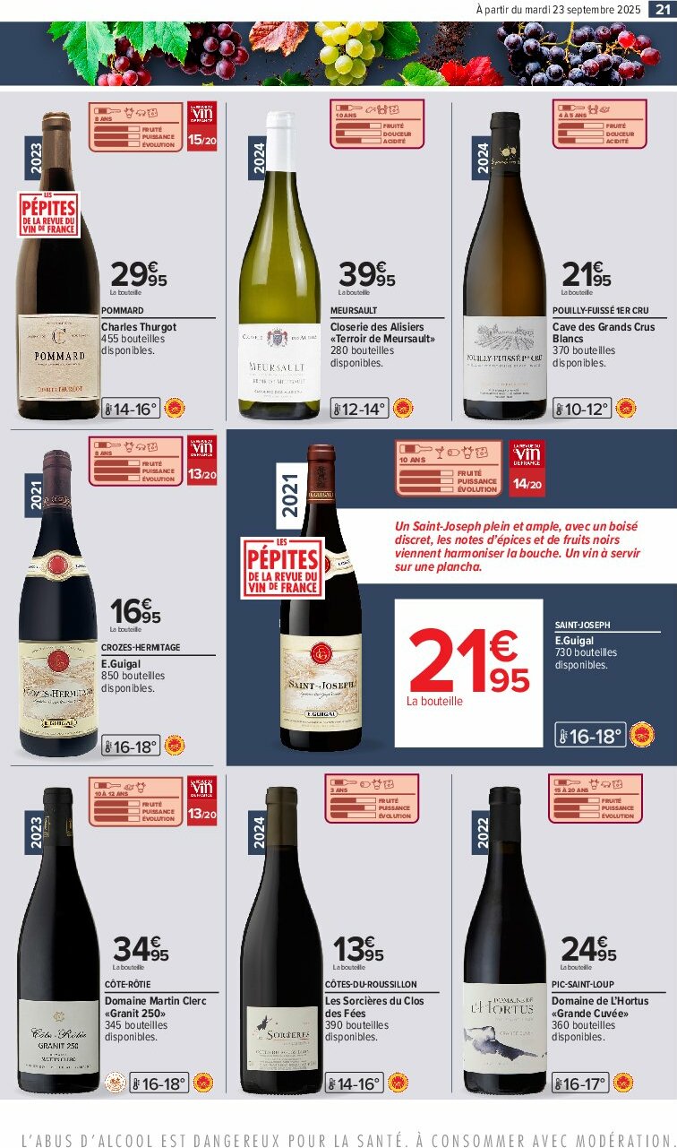 carrefour - Catalogue Carrefour - Foire aux vins D'Automne valable du 23/09 au 06/10 - page: 25 carrefour - Catalogue Carrefour - Foire aux vins D'Automne valable du 23/09 au 06/10 - page: 25