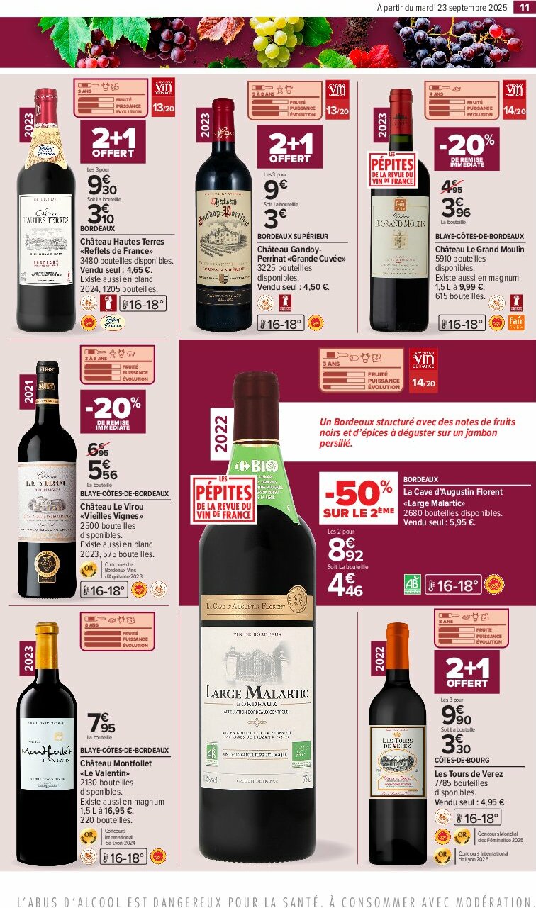 carrefour - Catalogue Carrefour - Foire aux vins D'Automne valable du 23/09 au 06/10 - page: 15 carrefour - Catalogue Carrefour - Foire aux vins D'Automne valable du 23/09 au 06/10 - page: 15