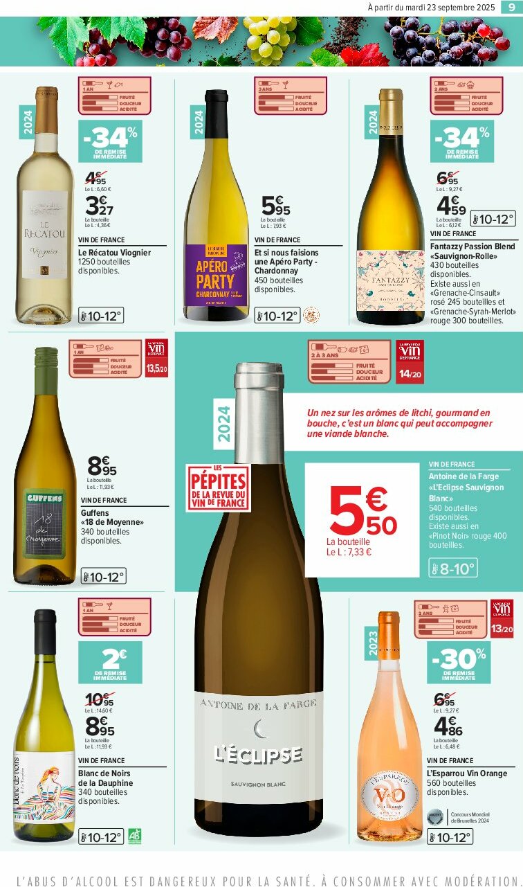 carrefour - Catalogue Carrefour - Foire aux vins D'Automne valable du 23/09 au 06/10 - page: 13 carrefour - Catalogue Carrefour - Foire aux vins D'Automne valable du 23/09 au 06/10 - page: 13