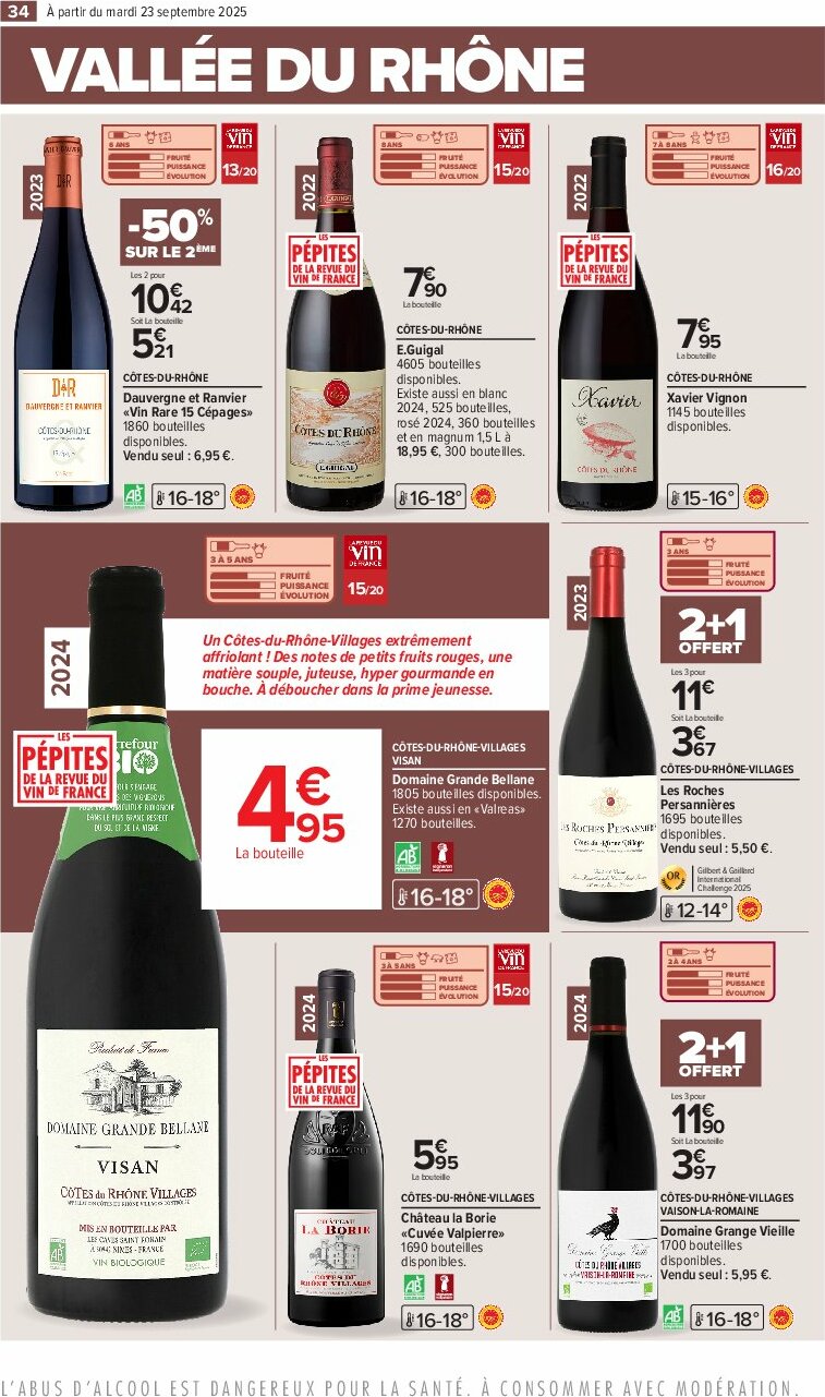 carrefour - Catalogue Carrefour - Foire aux vins D'Automne valable du 23/09 au 06/10 - page: 38 carrefour - Catalogue Carrefour - Foire aux vins D'Automne valable du 23/09 au 06/10 - page: 38