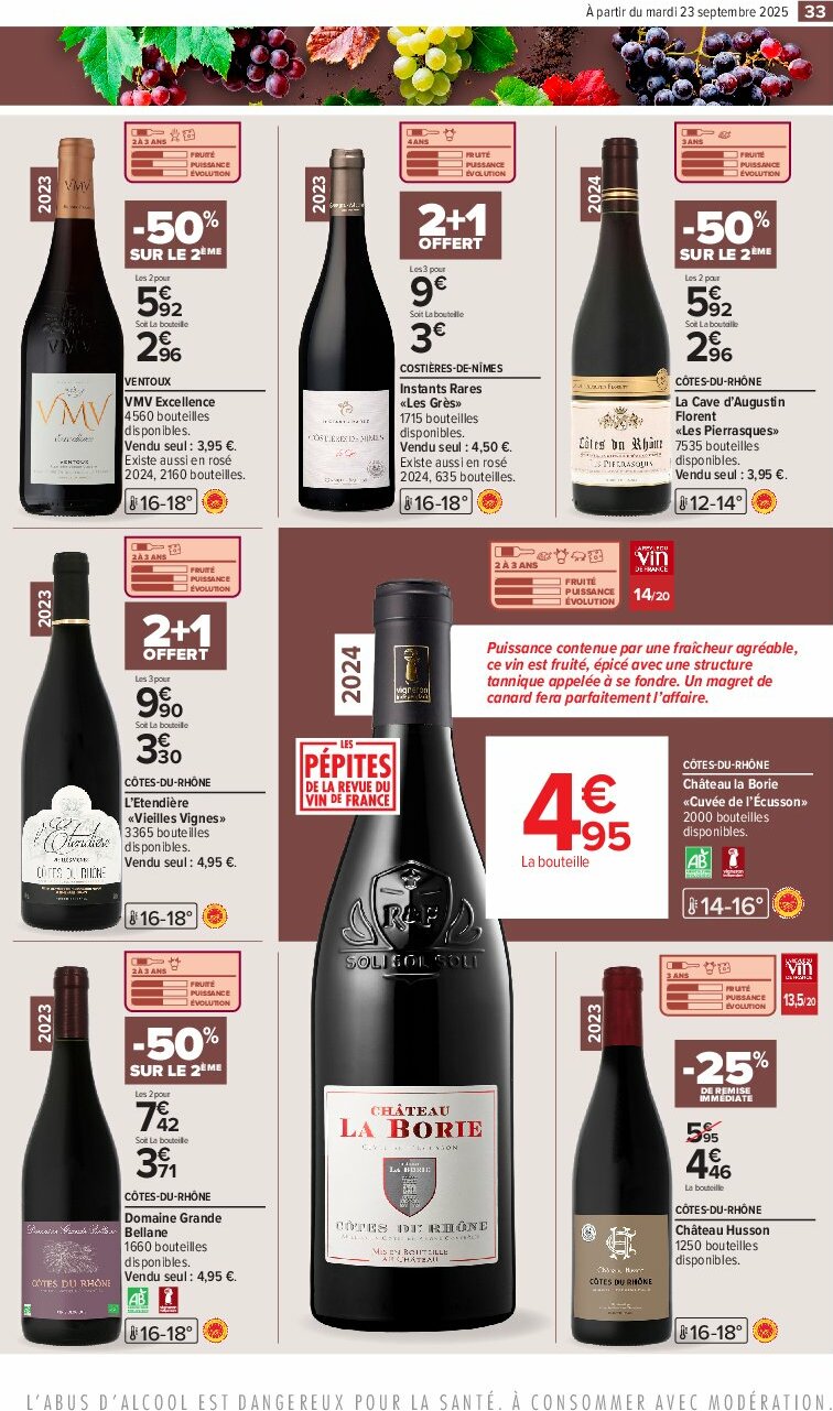 carrefour - Catalogue Carrefour - Foire aux vins D'Automne valable du 23/09 au 06/10 - page: 37 carrefour - Catalogue Carrefour - Foire aux vins D'Automne valable du 23/09 au 06/10 - page: 37