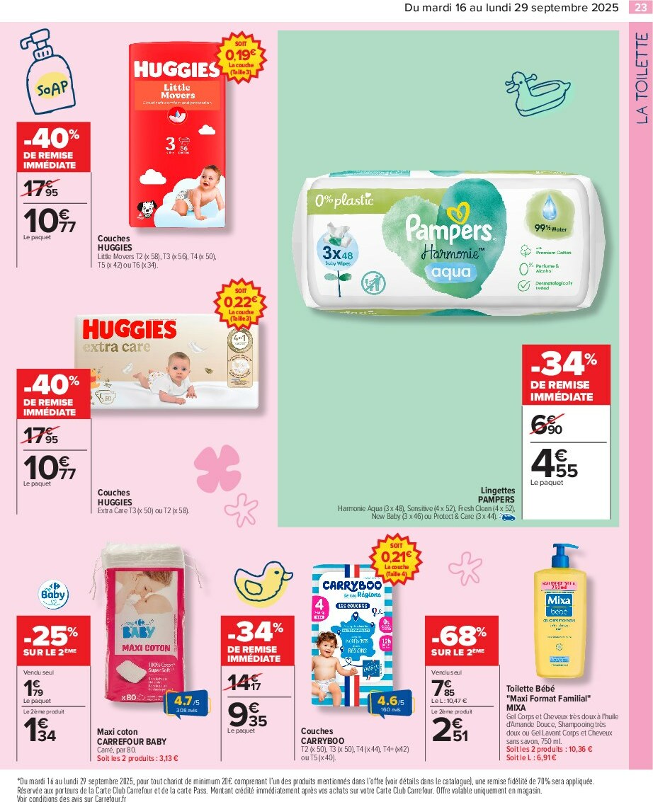 carrefour - Catalogue Carrefour - Prents malins il N’y a pas de petites éconimies valable du 16/09 au 29/09 - page: 25