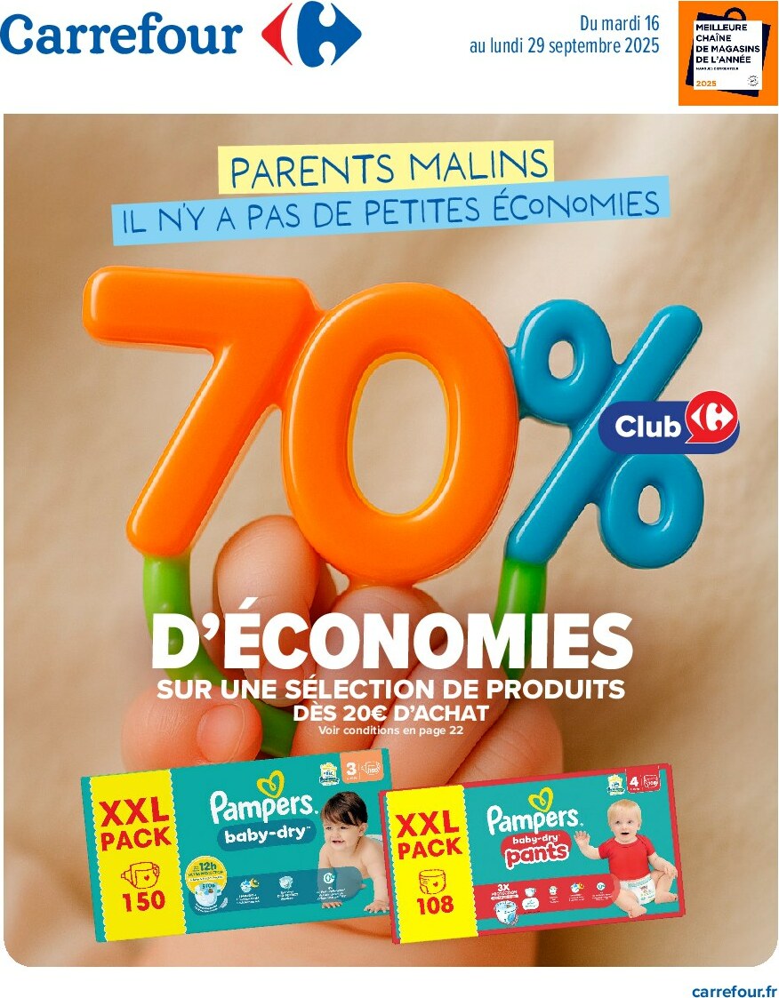 carrefour - Catalogue Carrefour - Prents malins il N’y a pas de petites éconimies valable du 16/09 au 29/09