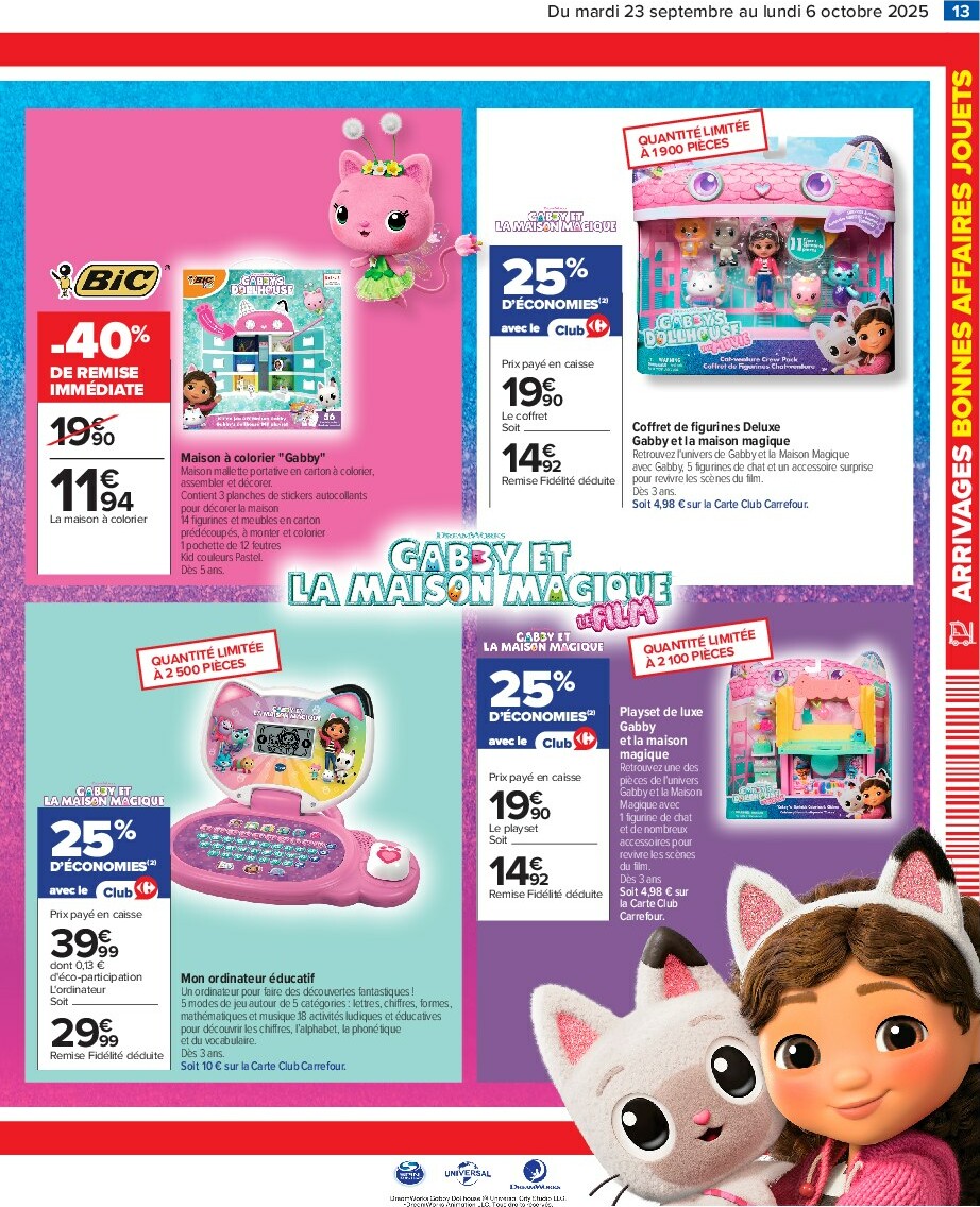 carrefour - Catalogue Carrefour - Bonnes Affaires Jouets valable du 23/09 au 06/10 - page: 15
