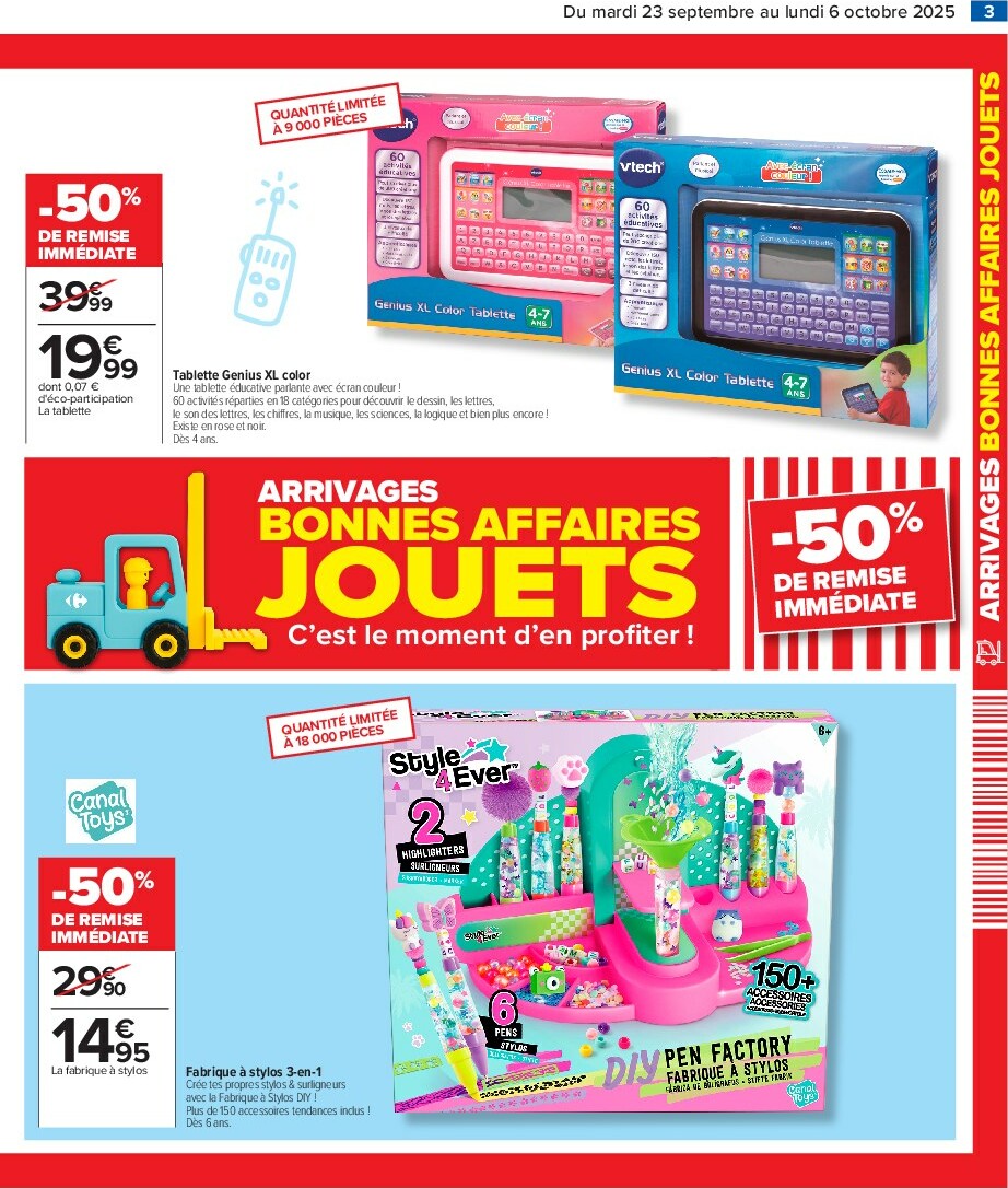 carrefour - Catalogue Carrefour - Bonnes Affaires Jouets valable du 23/09 au 06/10 - page: 5