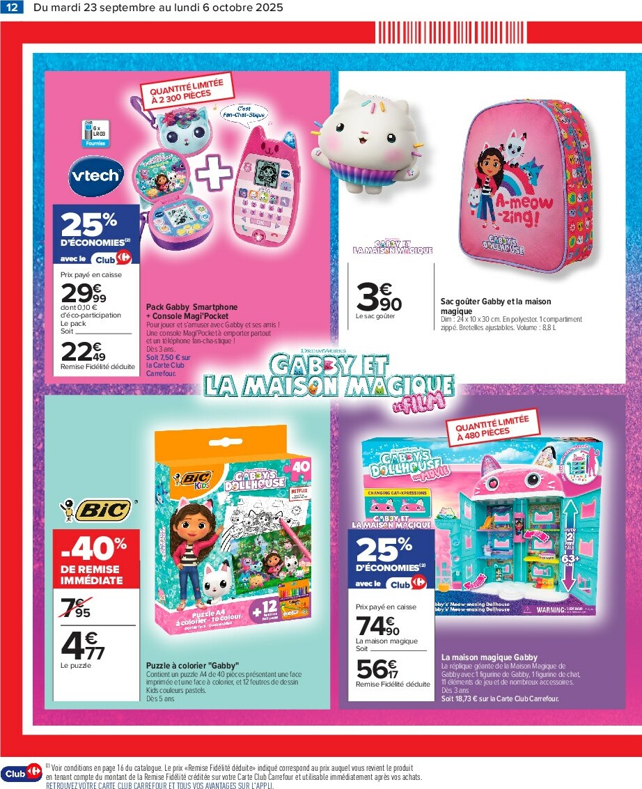 carrefour - Catalogue Carrefour - Bonnes Affaires Jouets valable du 23/09 au 06/10 - page: 14