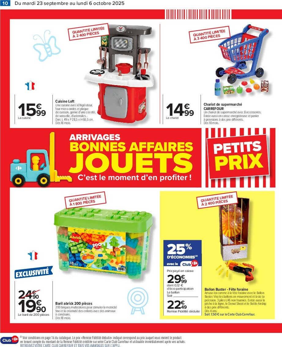 carrefour - Catalogue Carrefour - Bonnes Affaires Jouets valable du 23/09 au 06/10 - page: 12